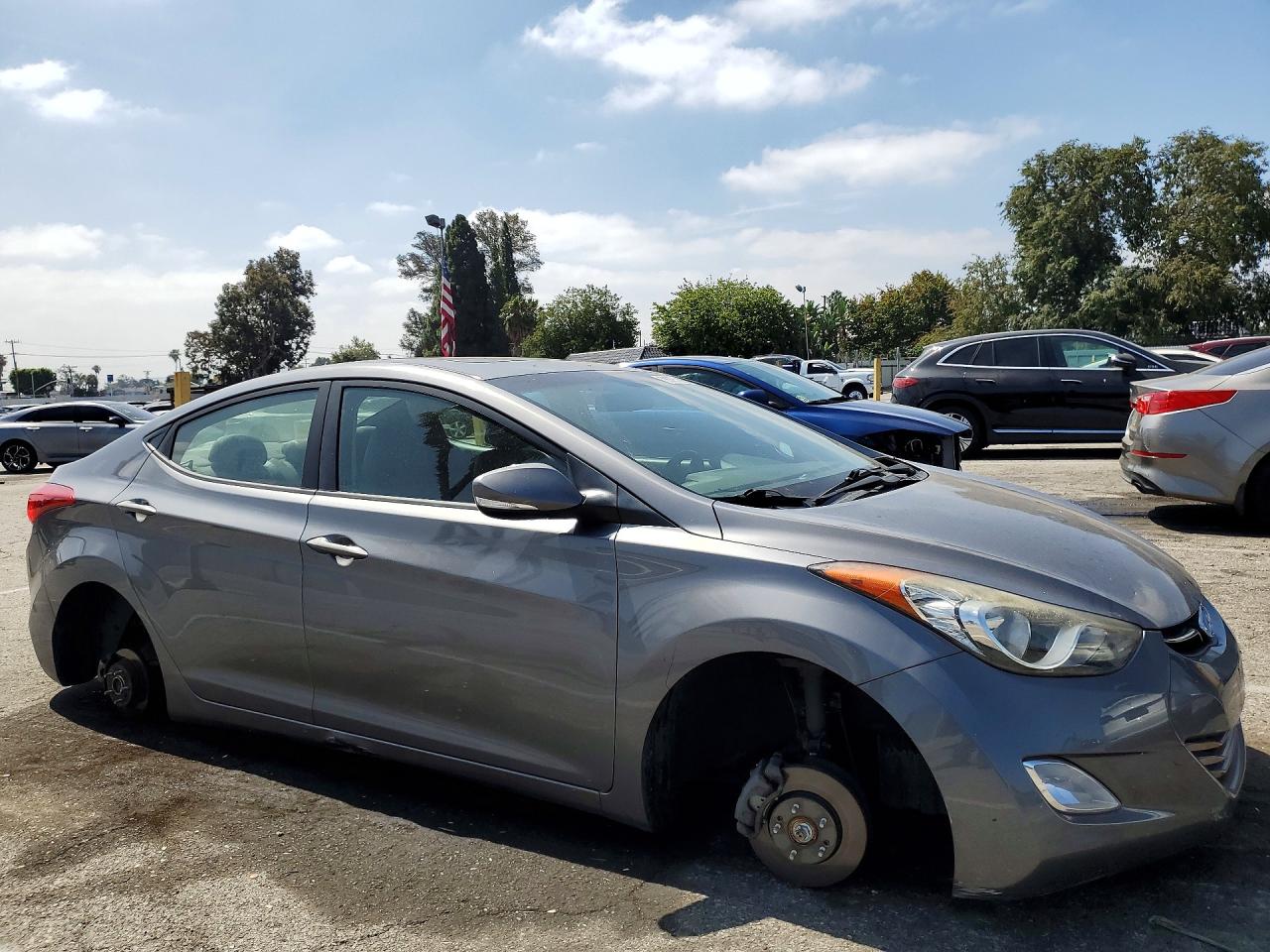 2011 Hyundai Elantra Limited Gray vin: 5NPDH4AE0BH076108