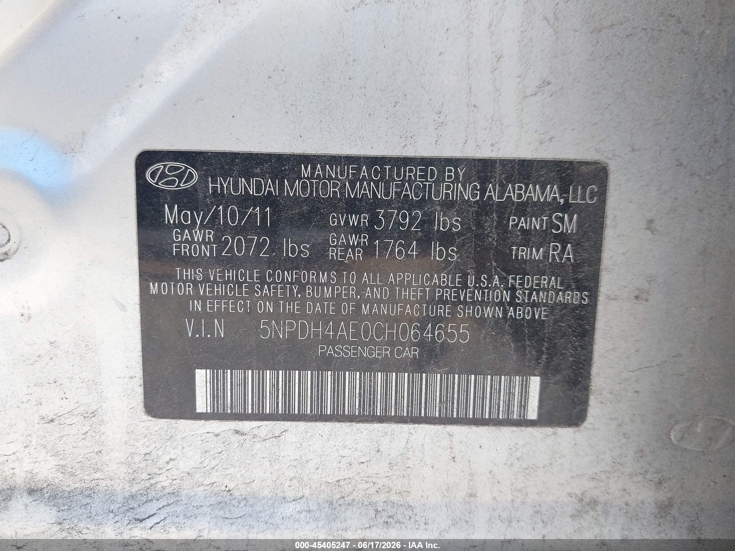 2012 Hyundai Elantra Gls Silver vin: 5NPDH4AE0CH064655