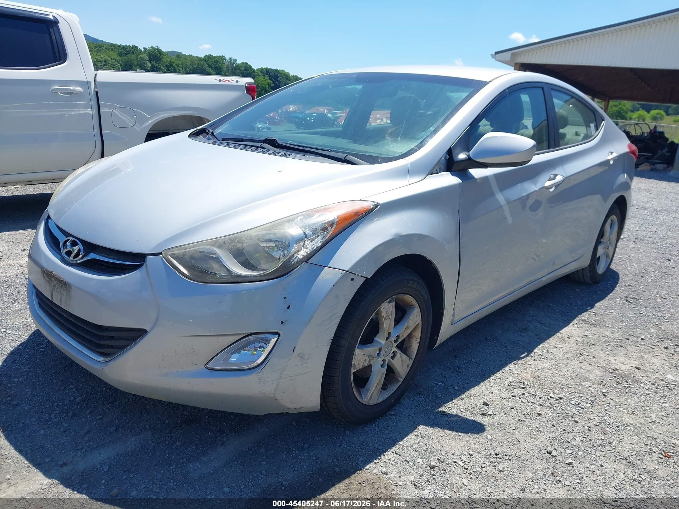 2012 Hyundai Elantra Gls Silver vin: 5NPDH4AE0CH064655
