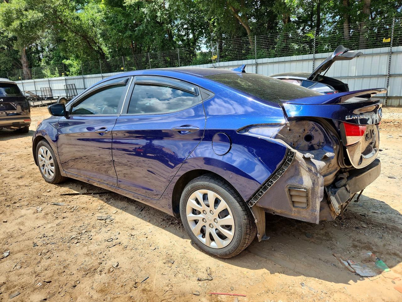2012 Hyundai Elantra Gls Blue vin: 5NPDH4AE0CH076904