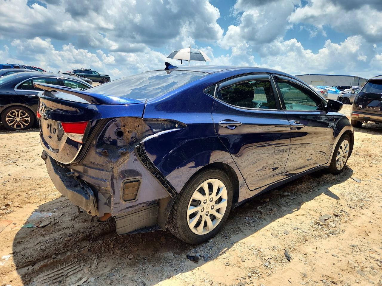 2012 Hyundai Elantra Gls Blue vin: 5NPDH4AE0CH076904