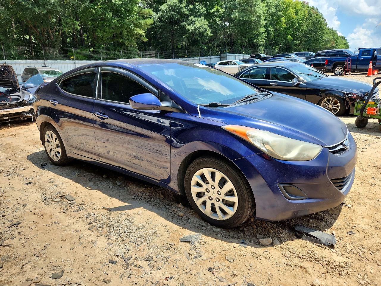 2012 Hyundai Elantra Gls Blue vin: 5NPDH4AE0CH076904