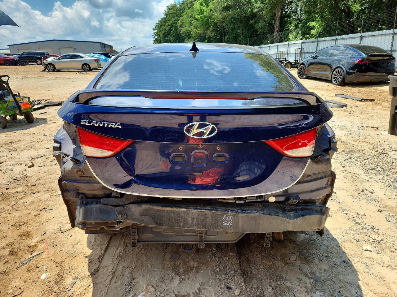 2012 Hyundai Elantra Gls Blue vin: 5NPDH4AE0CH076904