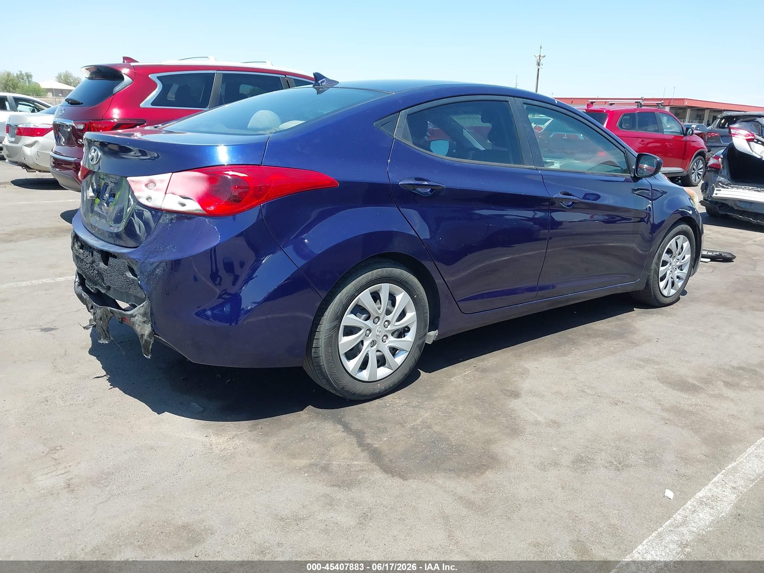 2012 Hyundai Elantra Gls Purple vin: 5NPDH4AE0CH080435