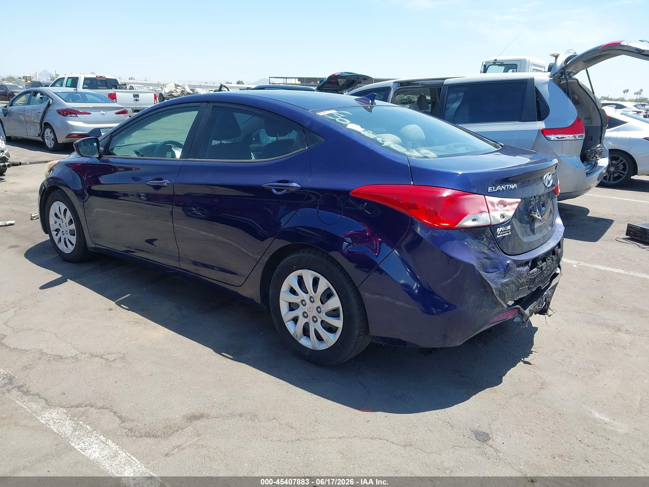 2012 Hyundai Elantra Gls Purple vin: 5NPDH4AE0CH080435