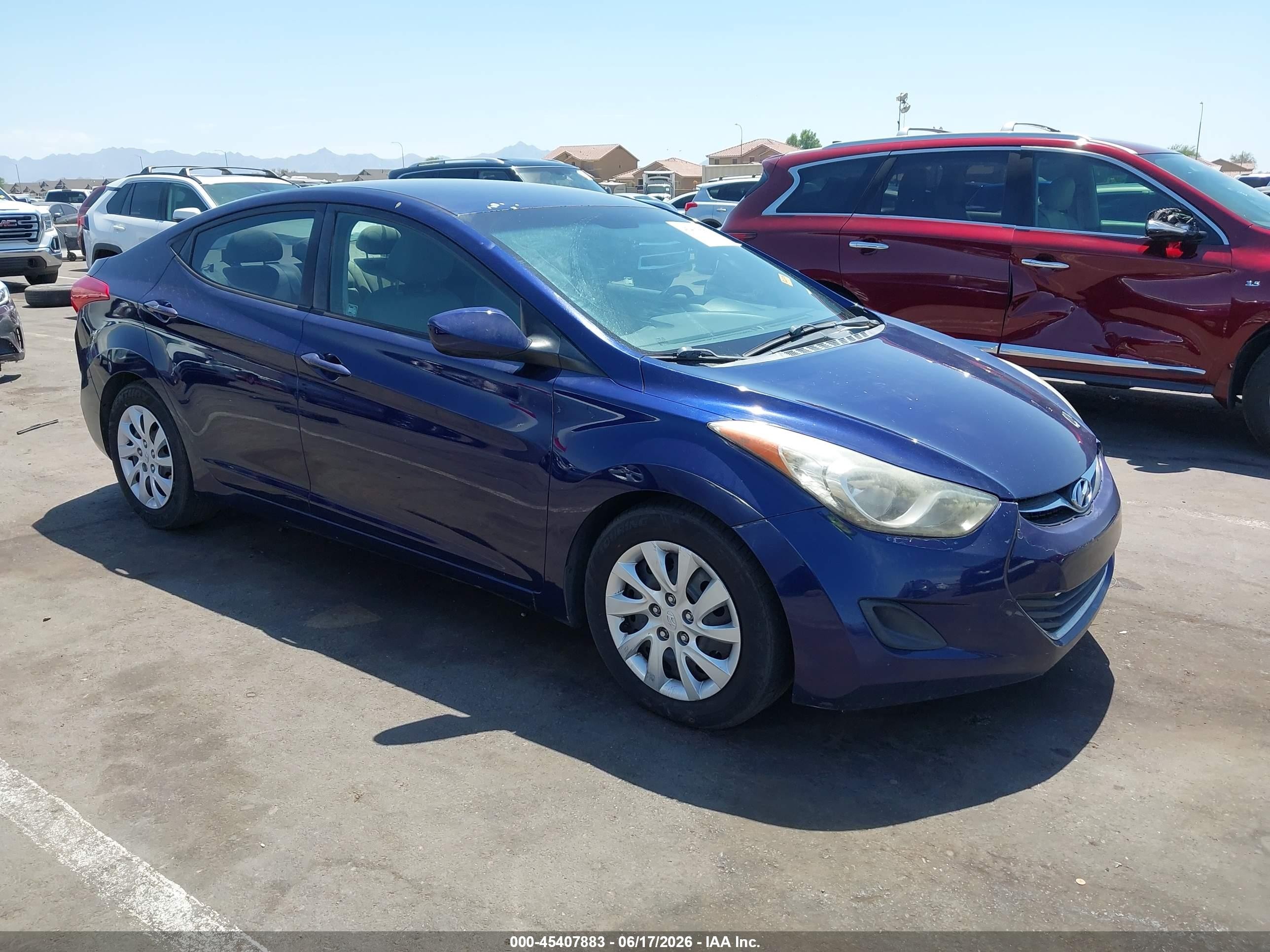 2012 Hyundai Elantra Gls Фиолетовый vin: 5NPDH4AE0CH080435