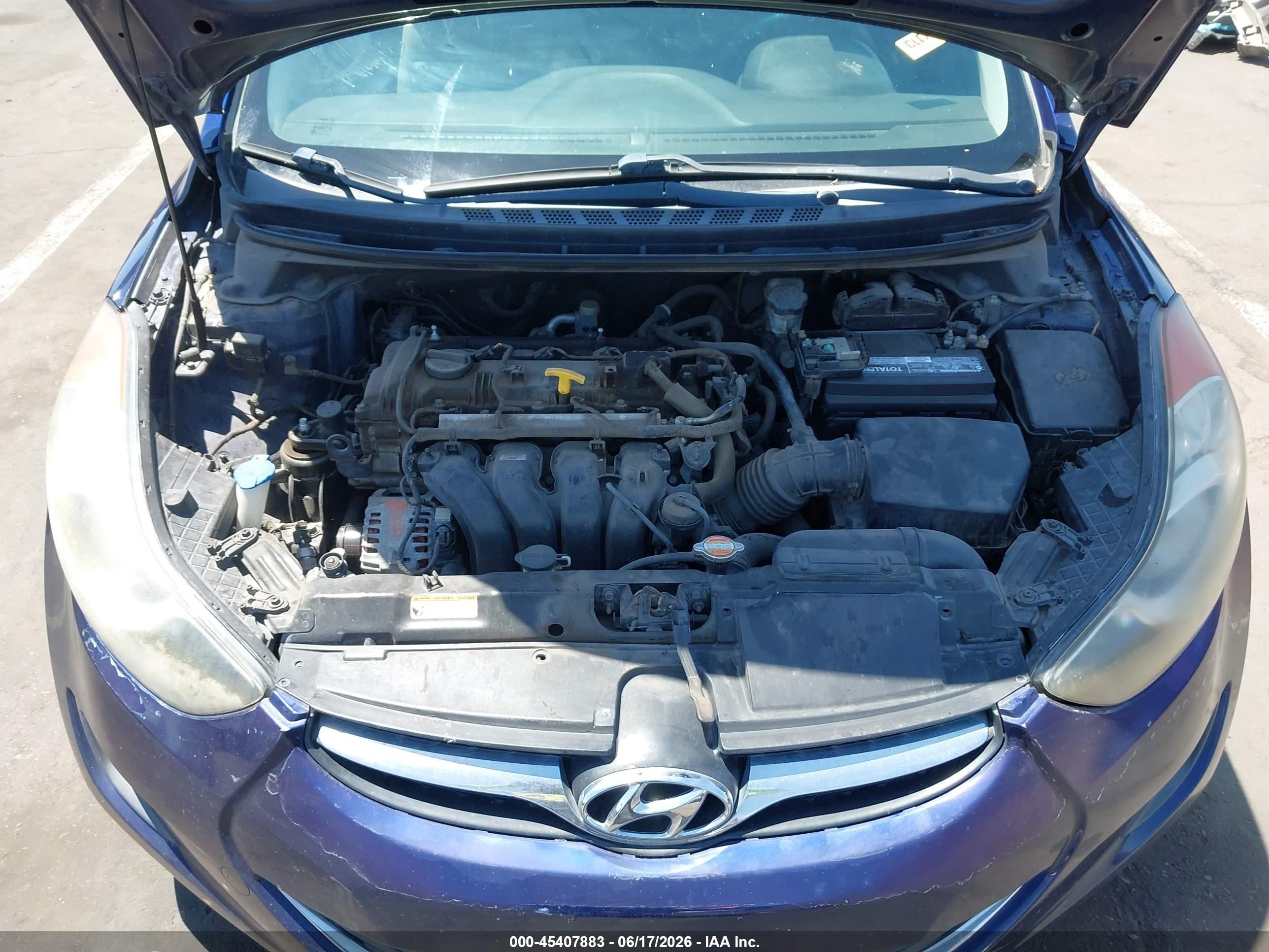 2012 Hyundai Elantra Gls Purple vin: 5NPDH4AE0CH080435
