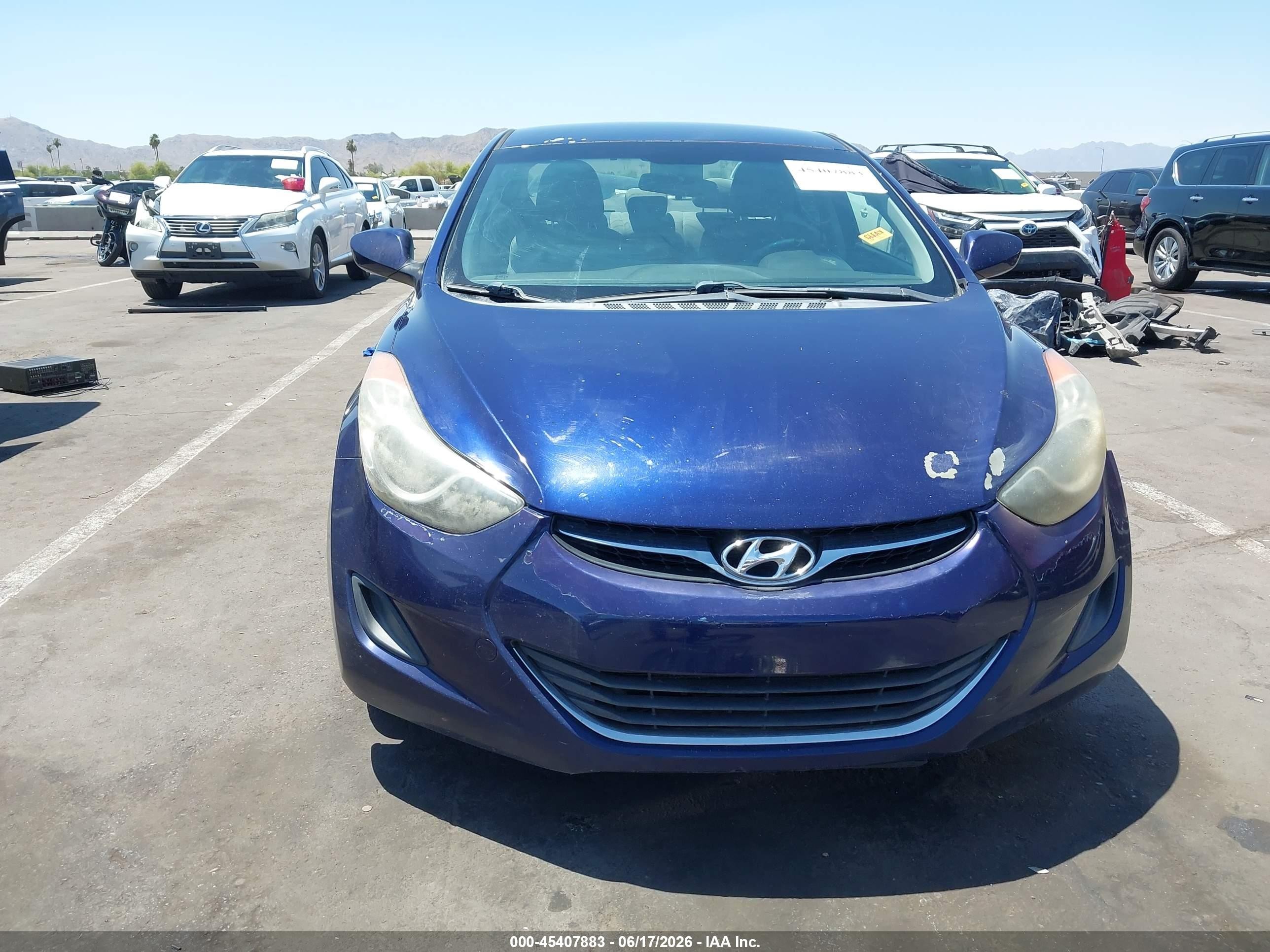 2012 Hyundai Elantra Gls Purple vin: 5NPDH4AE0CH080435