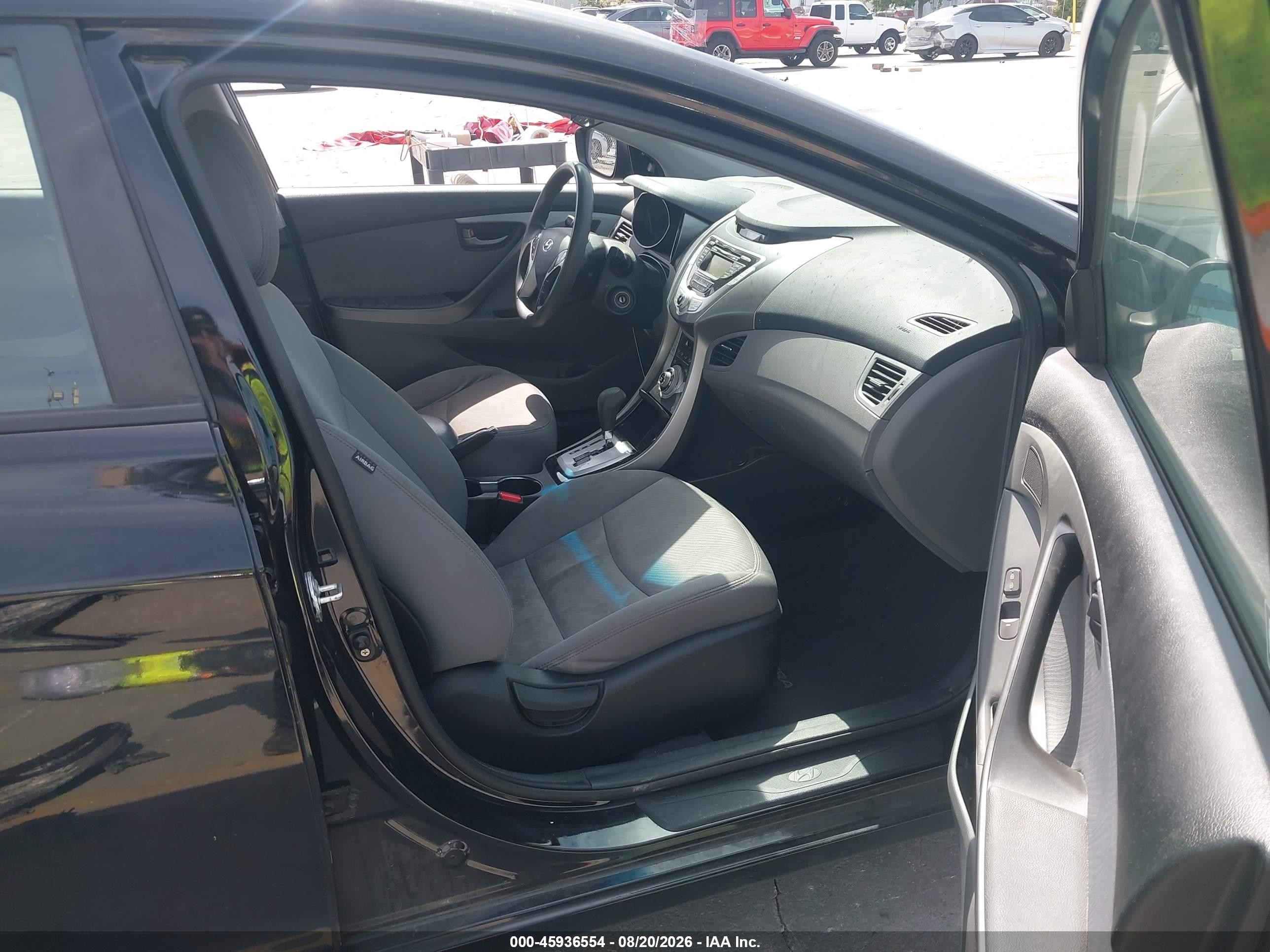 2012 Hyundai Elantra Gls Black vin: 5NPDH4AE0CH090642