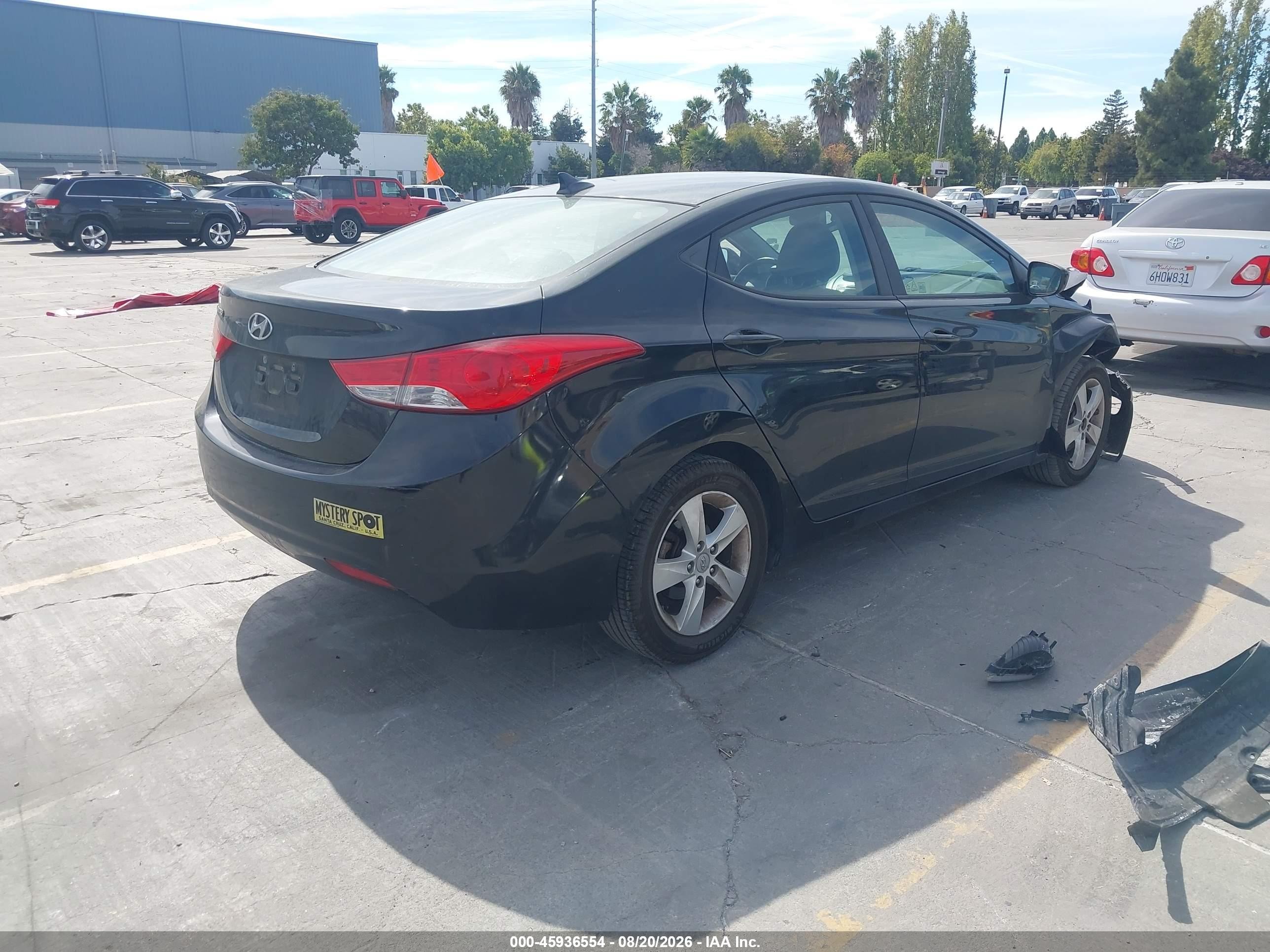 2012 Hyundai Elantra Gls Black vin: 5NPDH4AE0CH090642