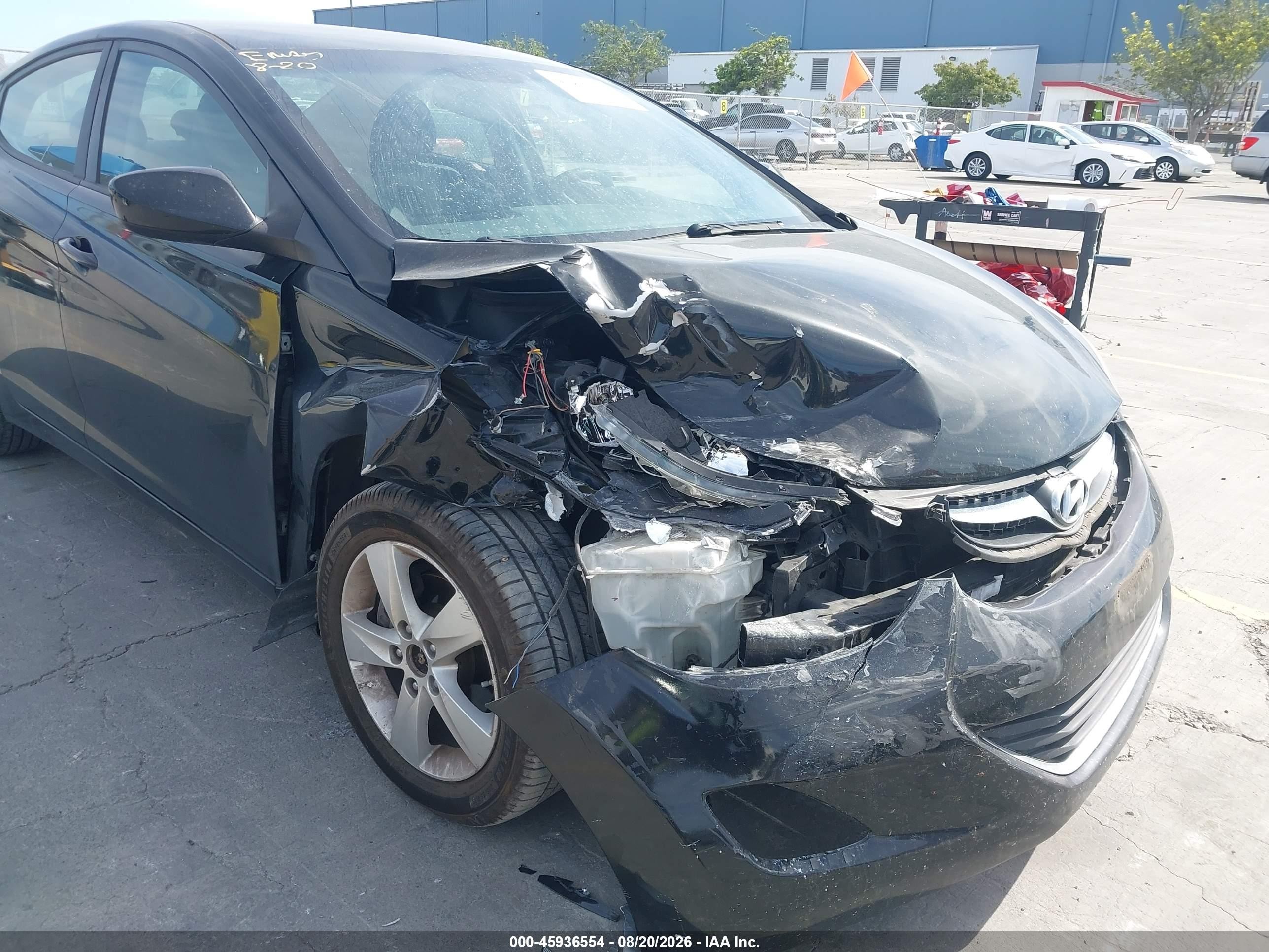 2012 Hyundai Elantra Gls Black vin: 5NPDH4AE0CH090642
