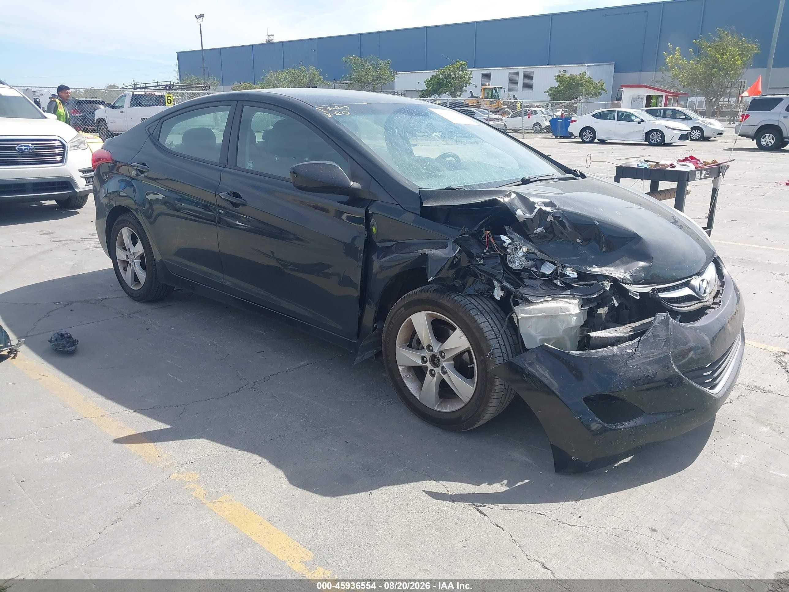 2012 Hyundai Elantra Gls Black vin: 5NPDH4AE0CH090642