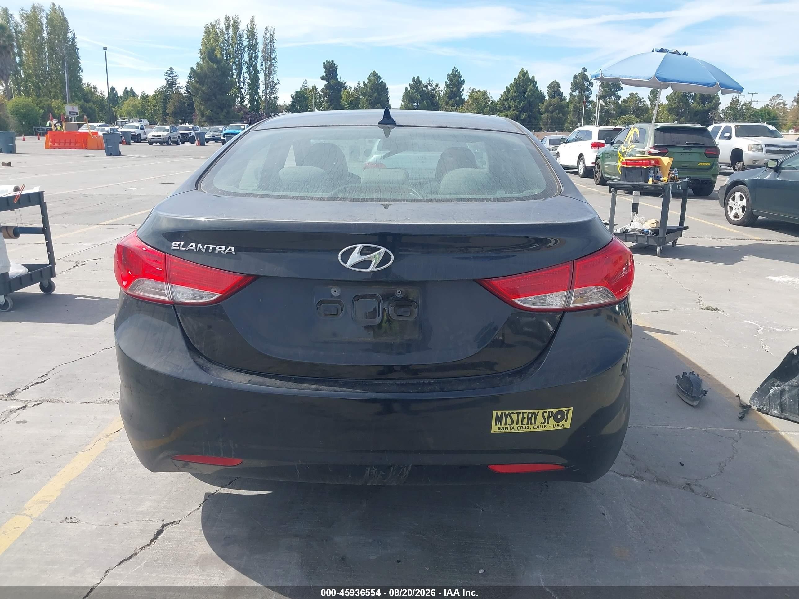 2012 Hyundai Elantra Gls Black vin: 5NPDH4AE0CH090642