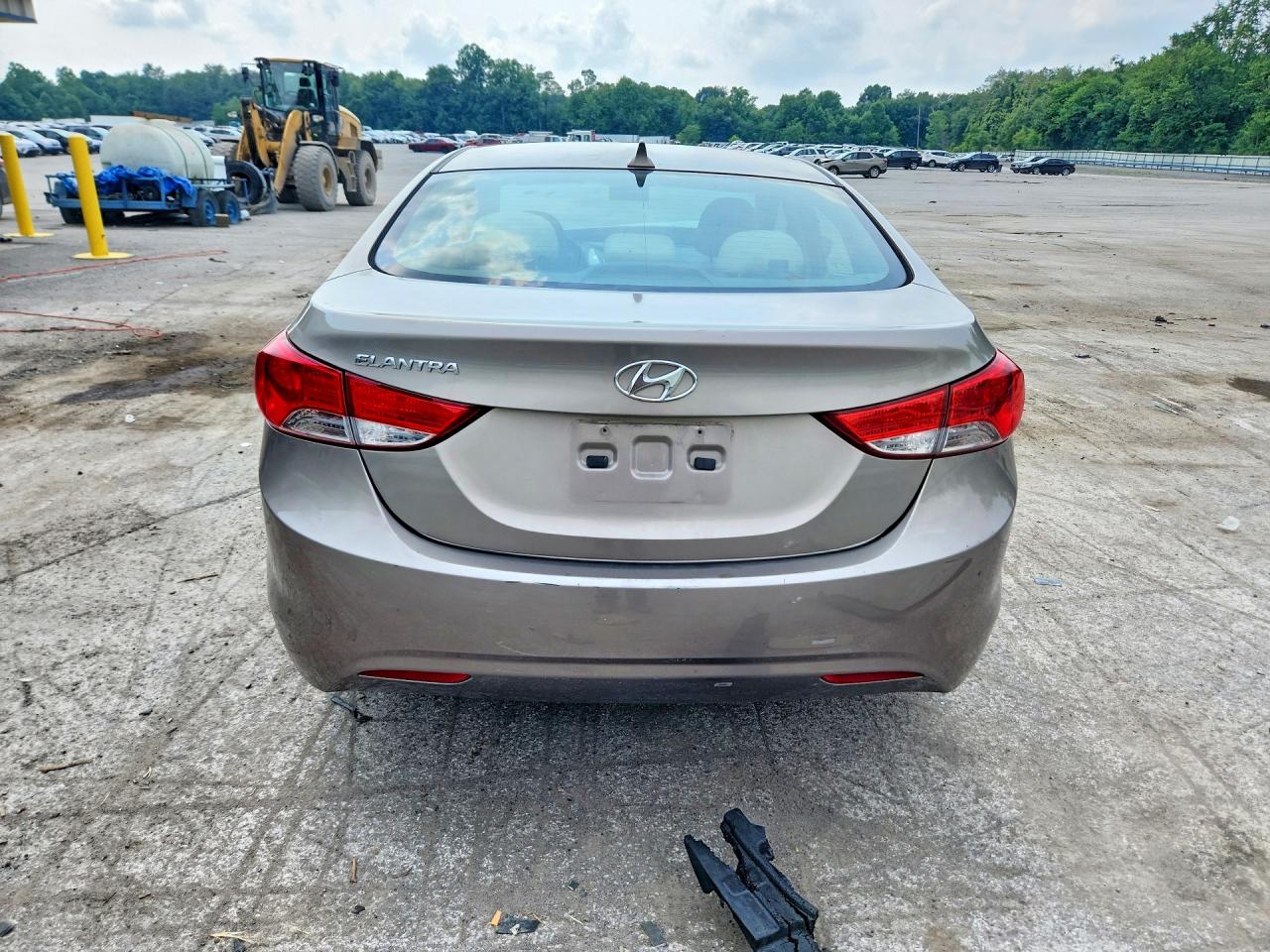 2012 Hyundai Elantra Gls Gray vin: 5NPDH4AE0CH090737
