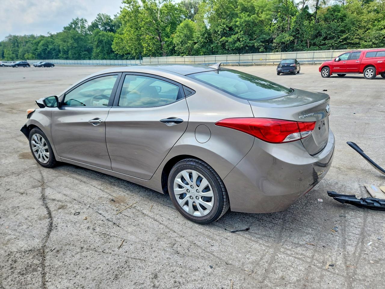 2012 Hyundai Elantra Gls Gray vin: 5NPDH4AE0CH090737