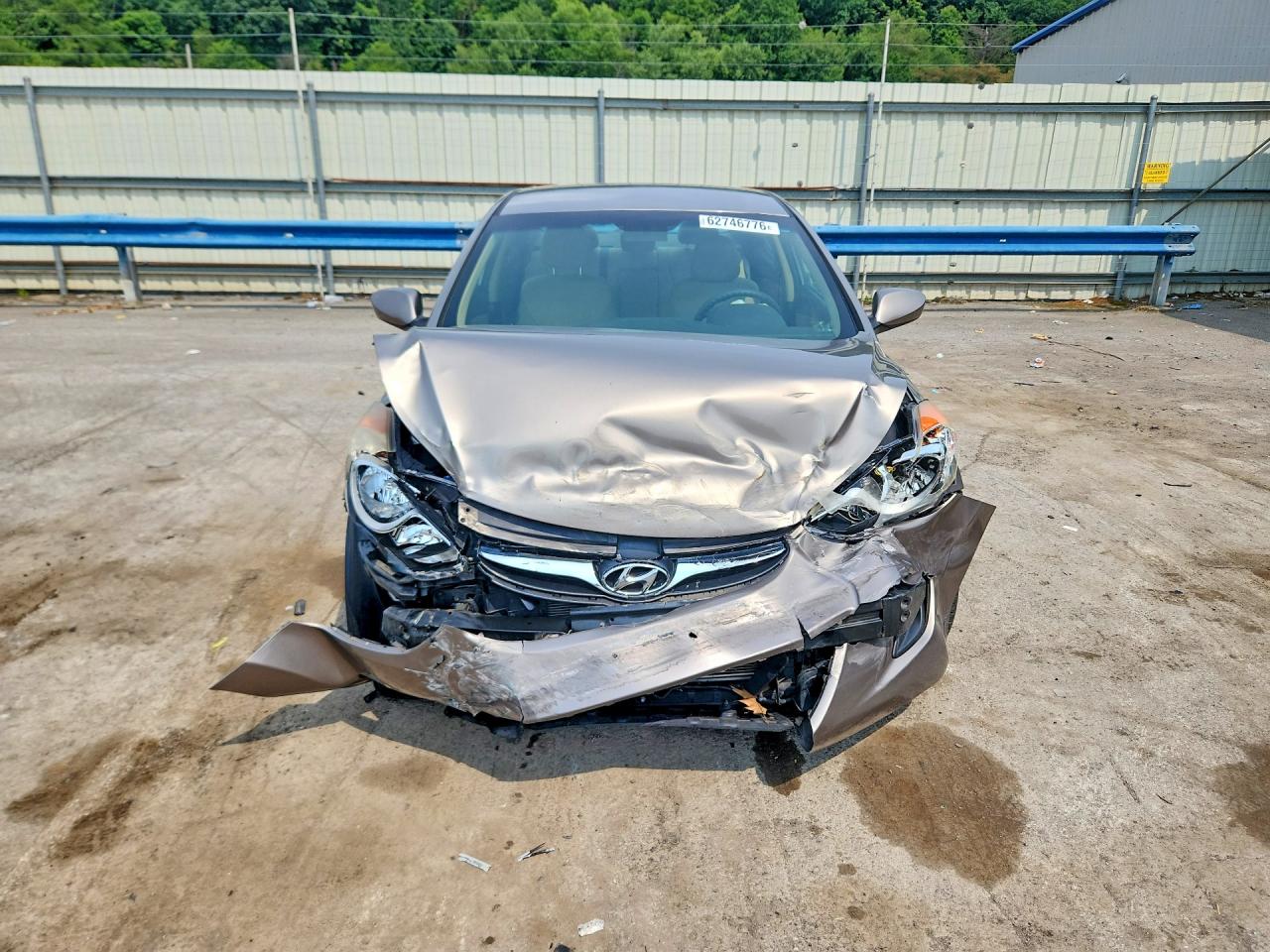2012 Hyundai Elantra Gls Gray vin: 5NPDH4AE0CH090737