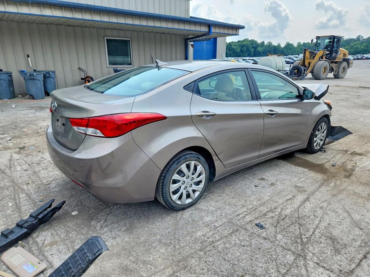 2012 Hyundai Elantra Gls Gray vin: 5NPDH4AE0CH090737