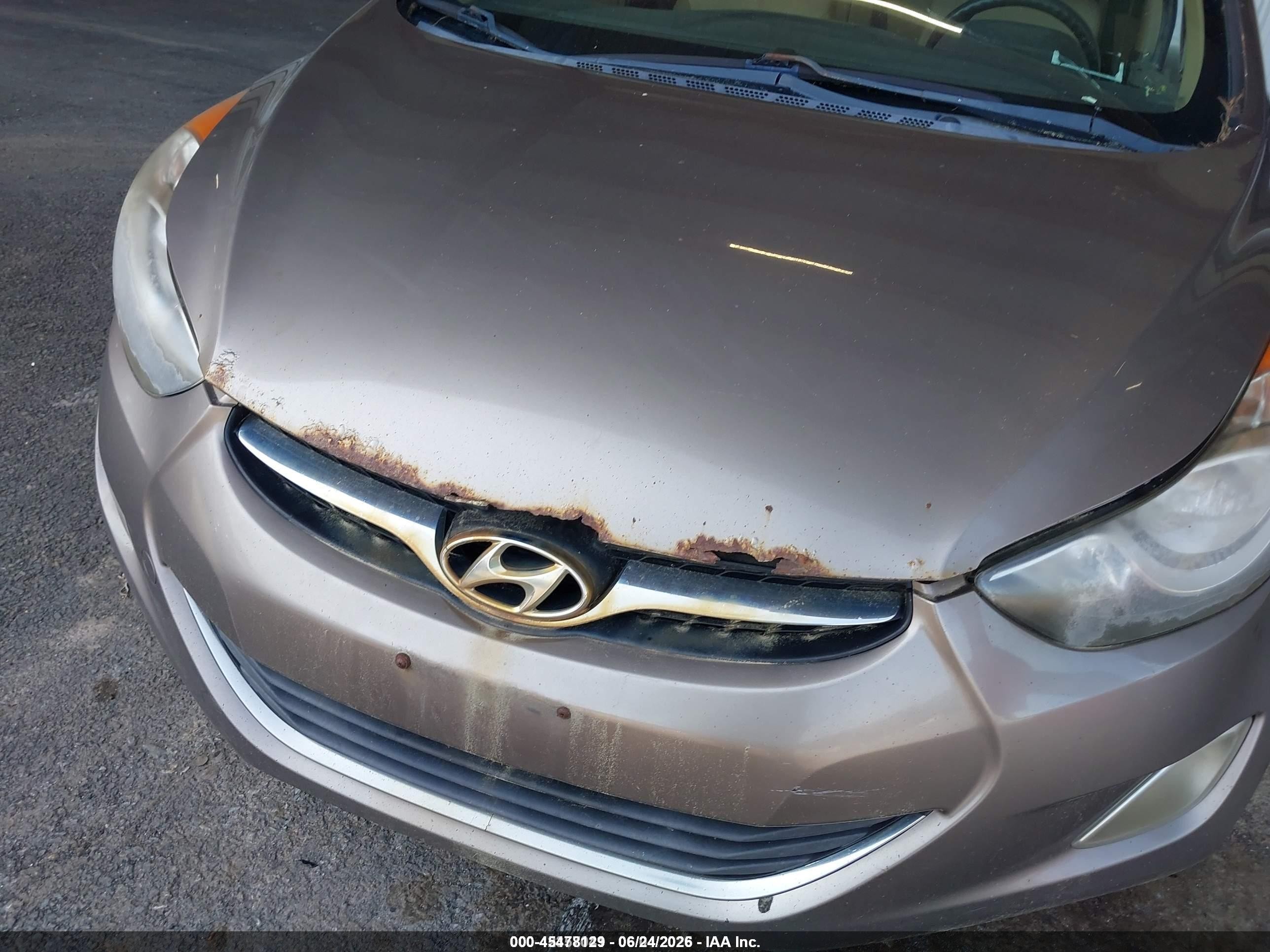 2012 Hyundai Elantra Gls Champagne vin: 5NPDH4AE0CH092259