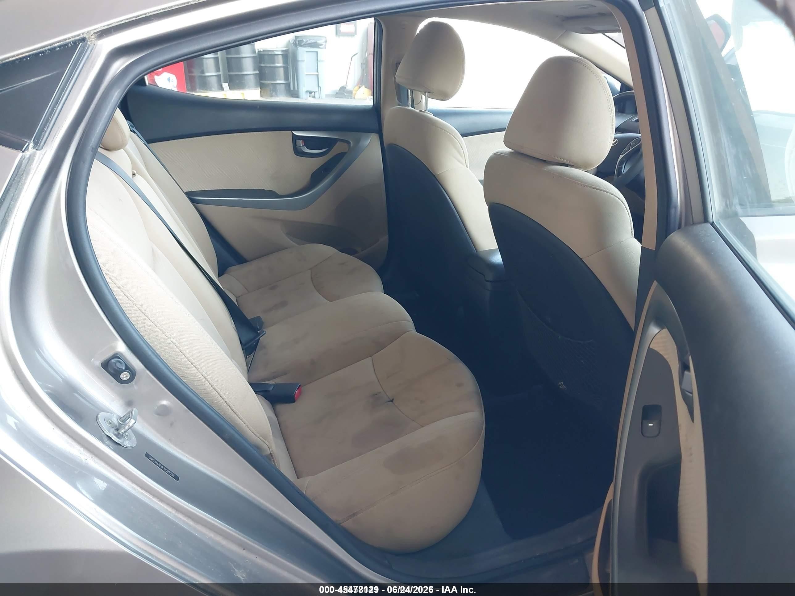 2012 Hyundai Elantra Gls Champagne vin: 5NPDH4AE0CH092259