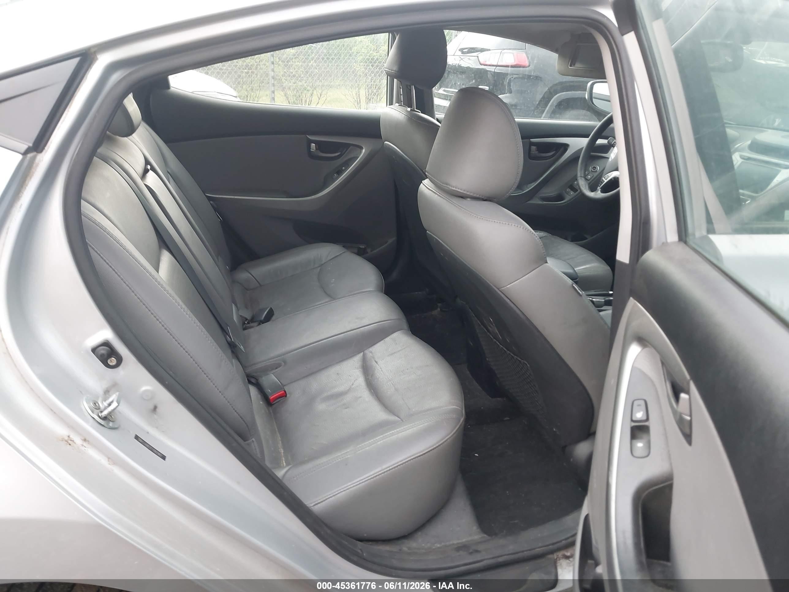 2012 Hyundai Elantra Limited Silver vin: 5NPDH4AE0CH092987