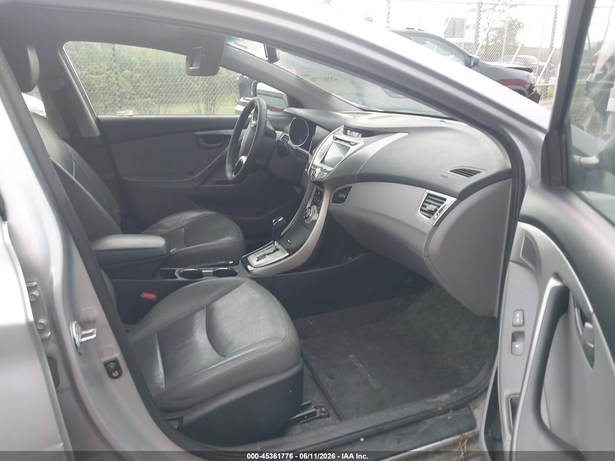 2012 Hyundai Elantra Limited Silver vin: 5NPDH4AE0CH092987