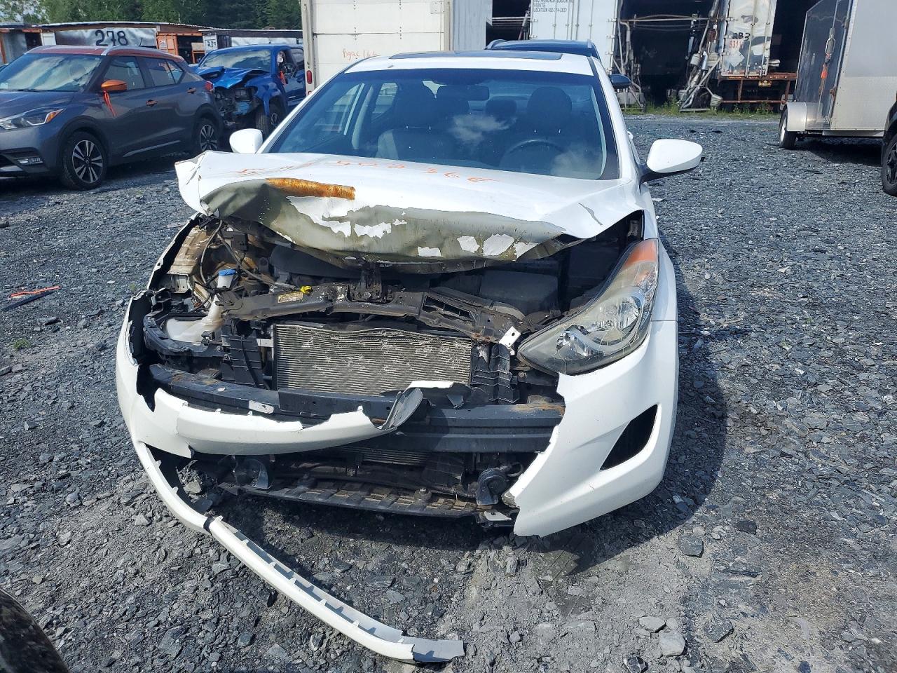 2012 Hyundai Elantra Gls White vin: 5NPDH4AE0CH094125