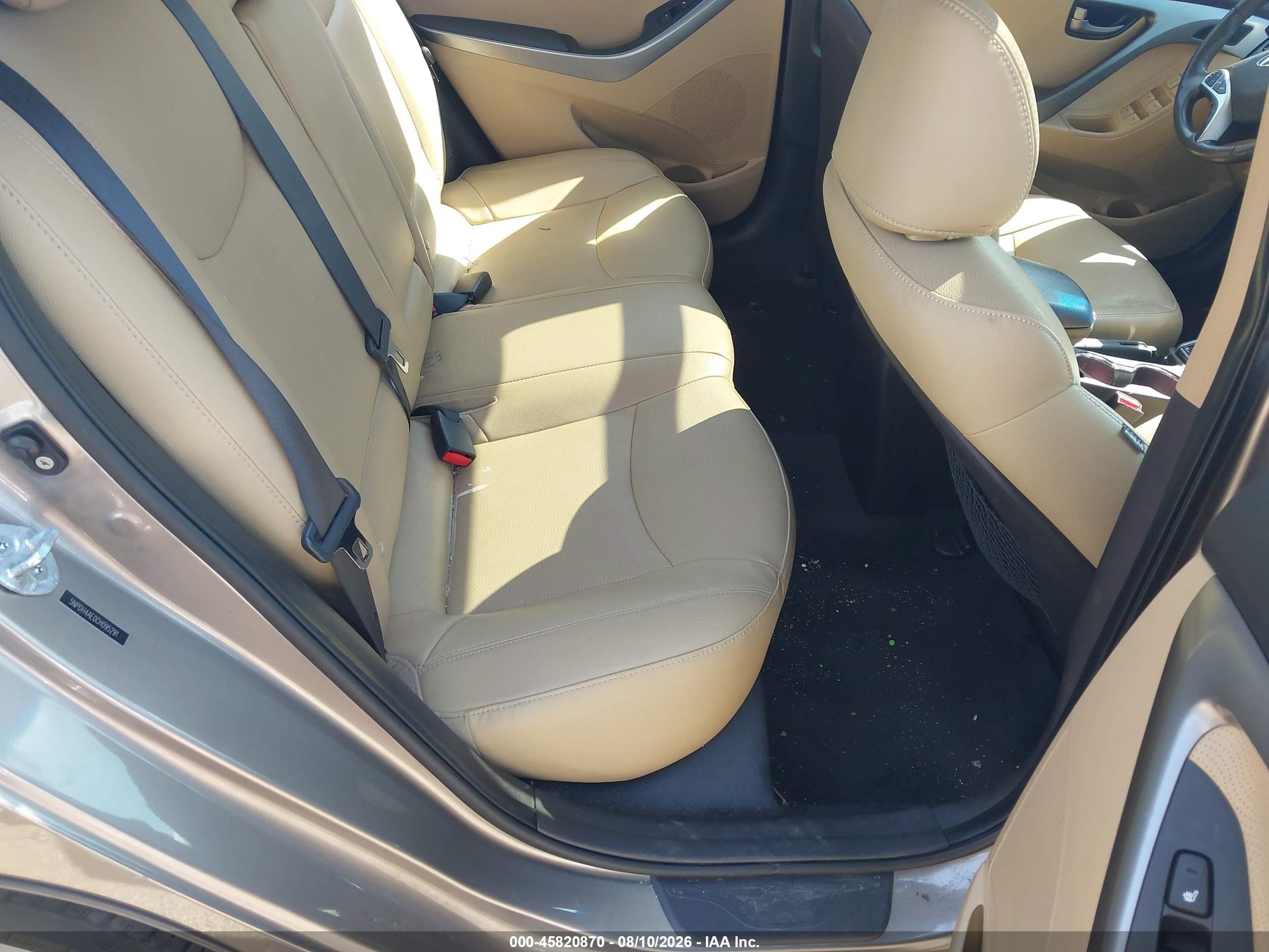 2012 Hyundai Elantra Limited Gold vin: 5NPDH4AE0CH095291