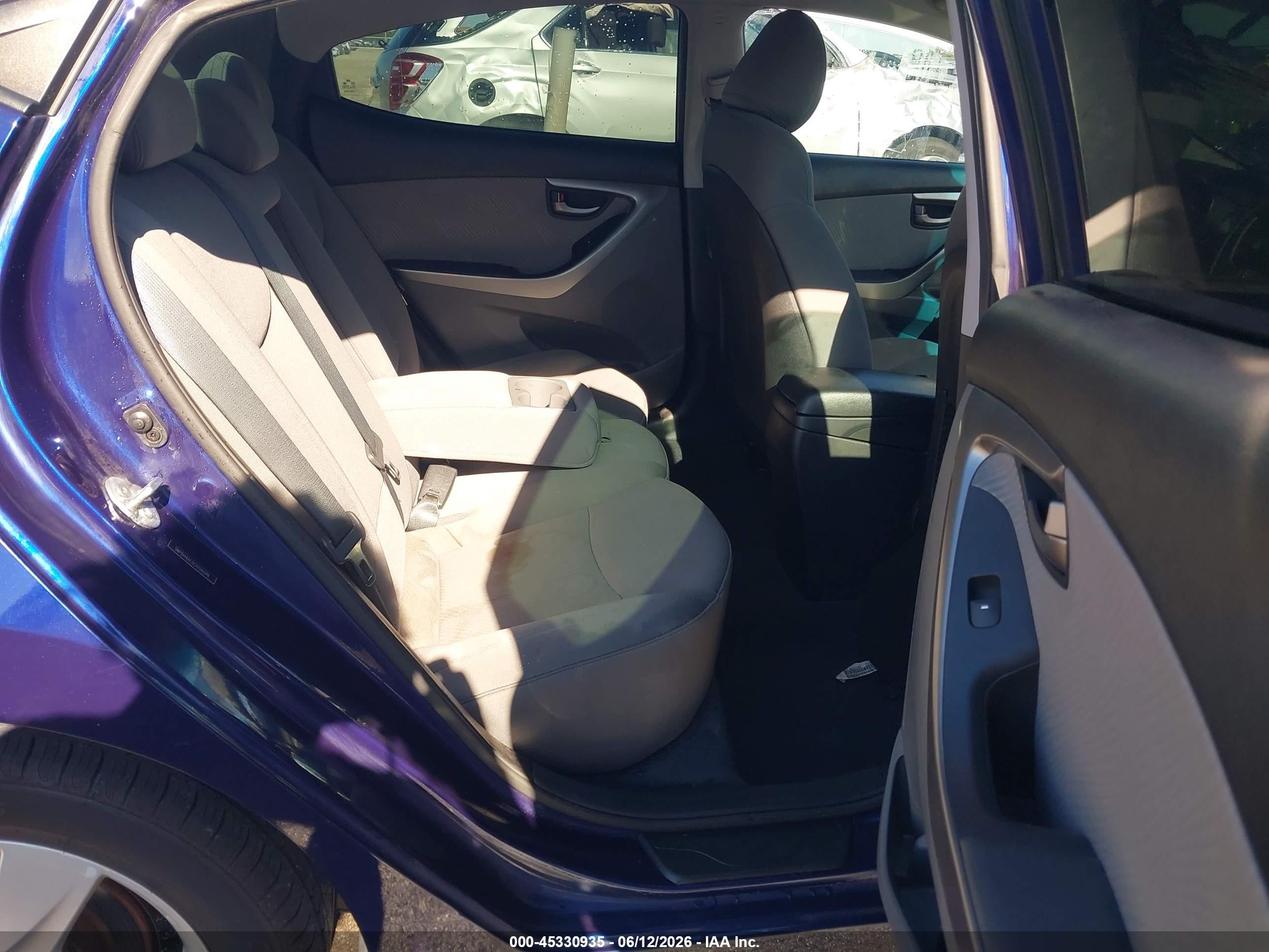 2012 Hyundai Elantra Gls Blue vin: 5NPDH4AE0CH106046