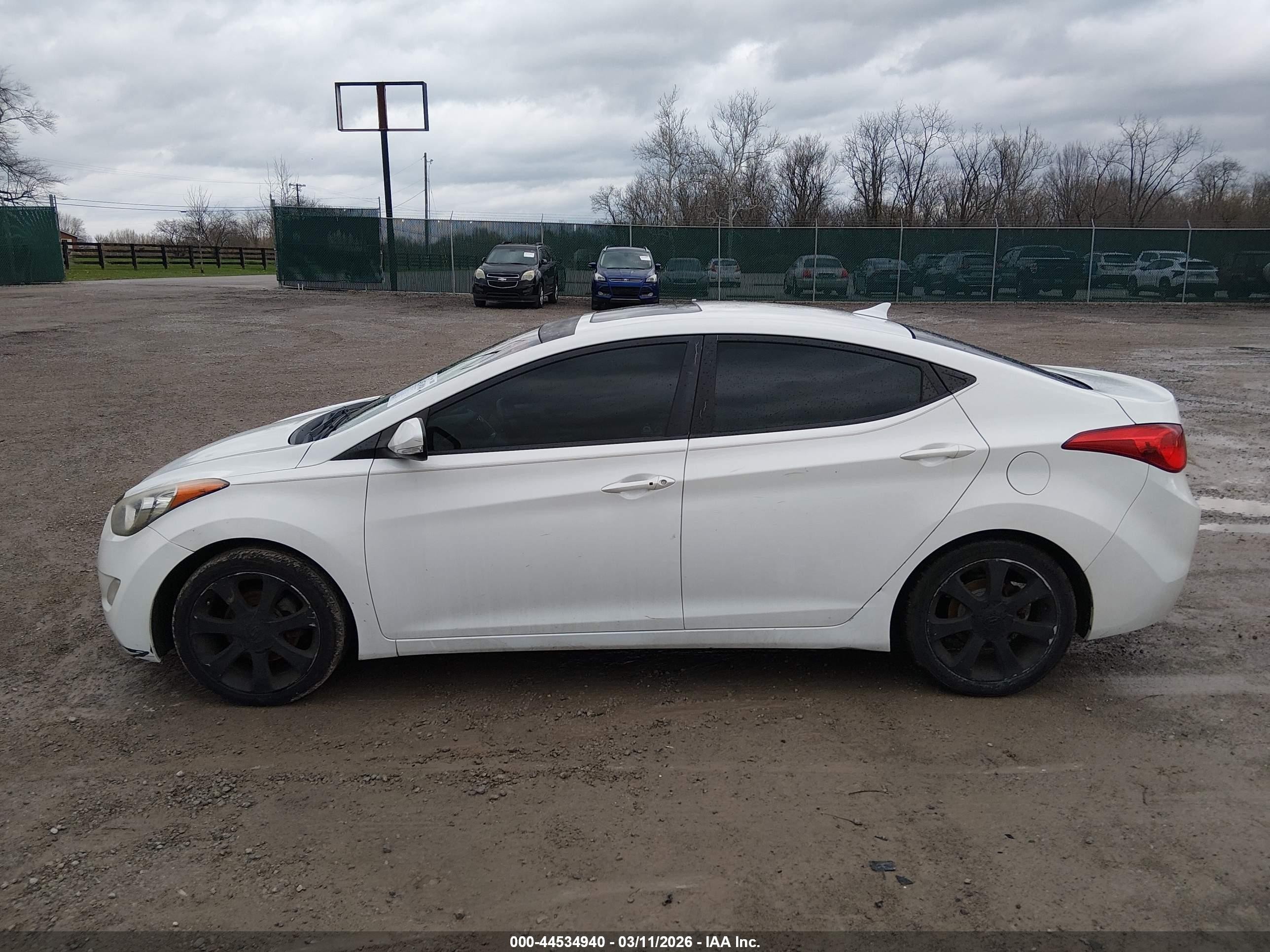 2012 Hyundai Elantra Limited White vin: 5NPDH4AE0CH107536