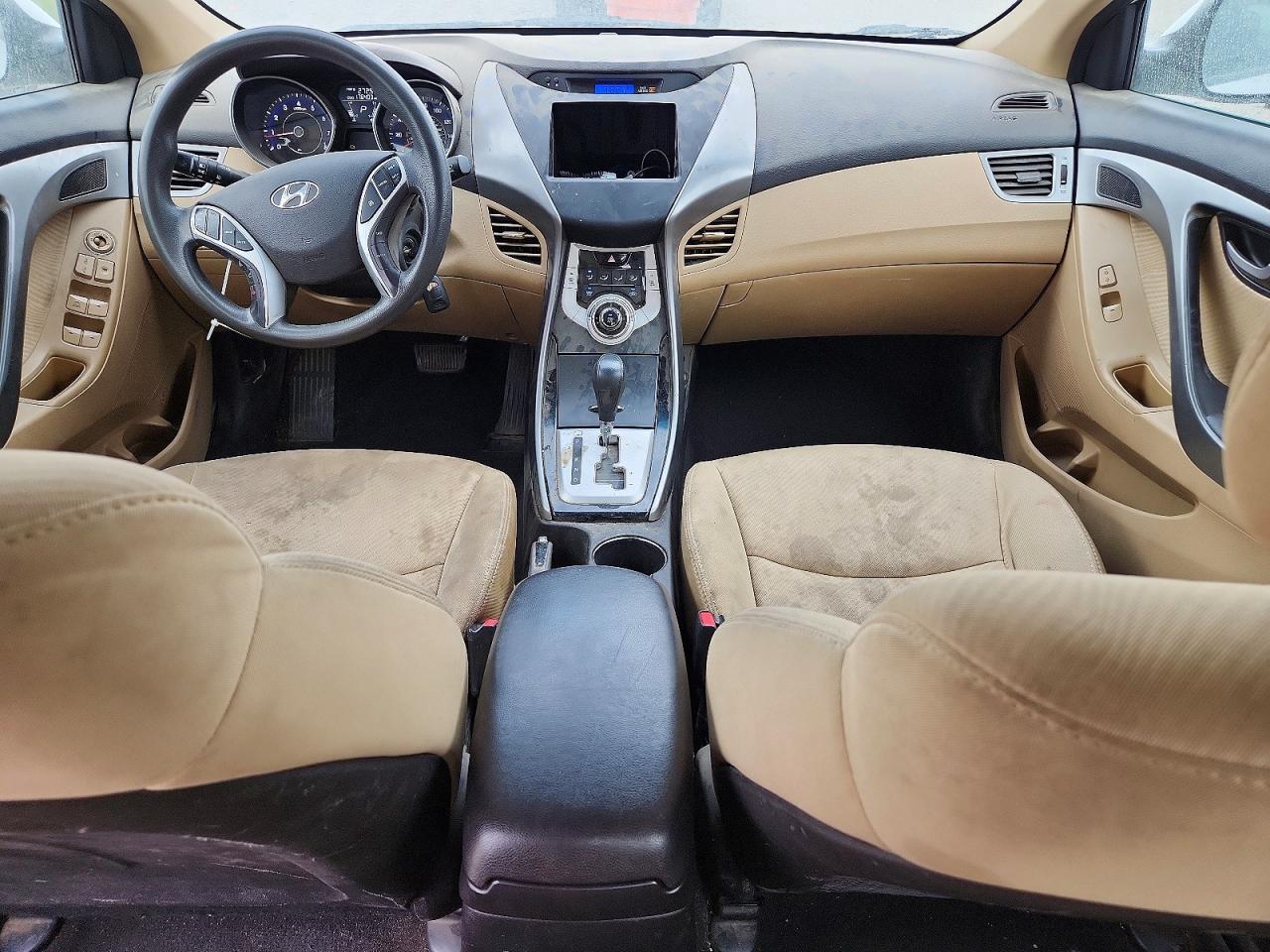 2012 Hyundai Elantra Gls White vin: 5NPDH4AE0CH107732