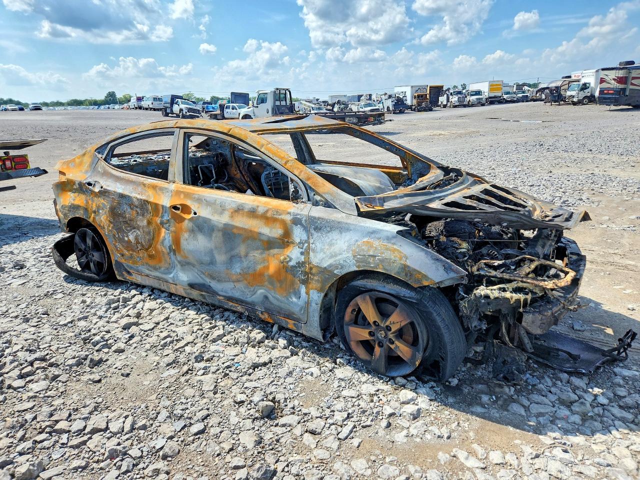 2012 Hyundai Elantra Gls Burn vin: 5NPDH4AE0CH113501