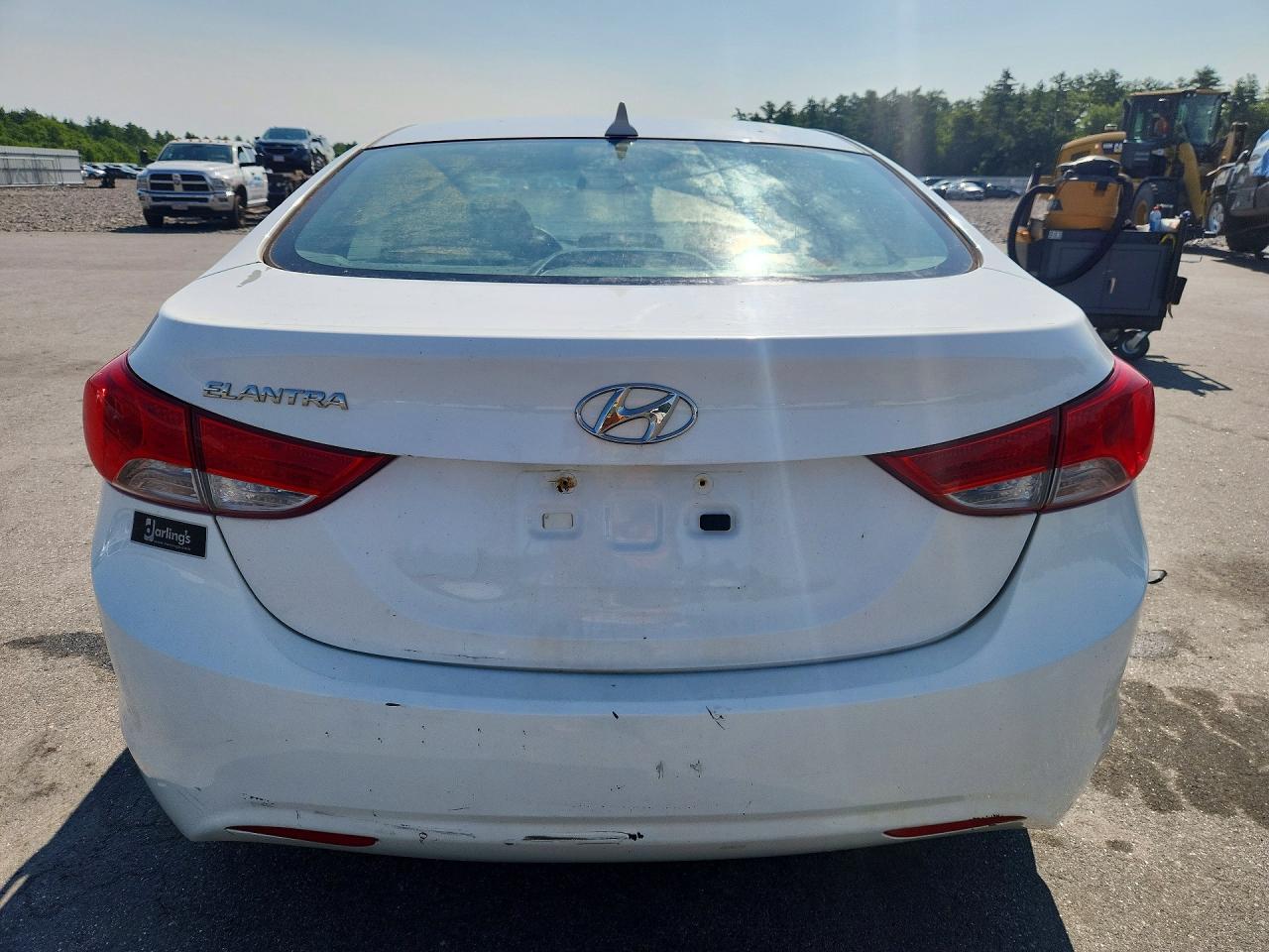 2012 Hyundai Elantra Gls Белый vin: 5NPDH4AE0CH113871