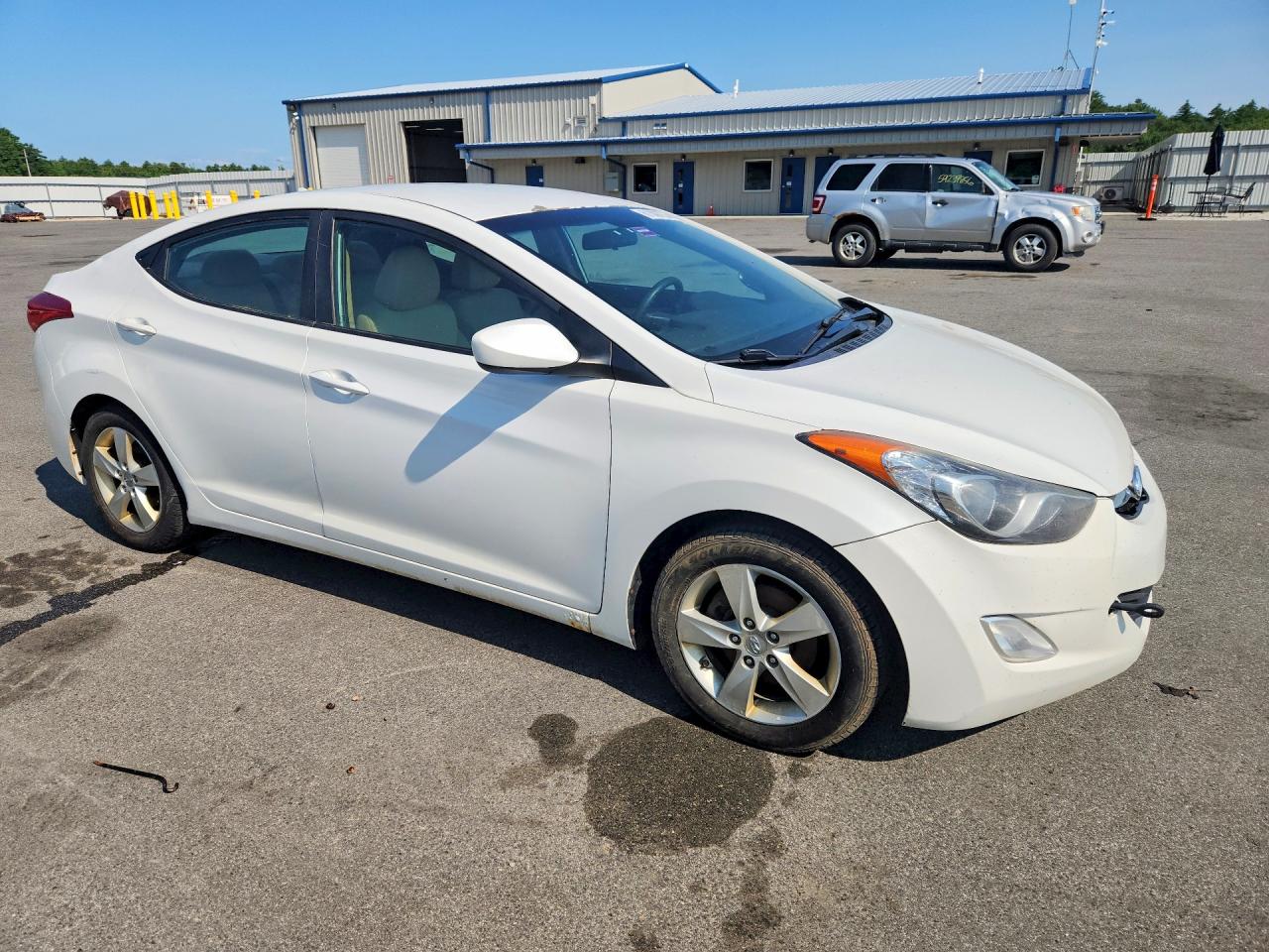 2012 Hyundai Elantra Gls Белый vin: 5NPDH4AE0CH113871