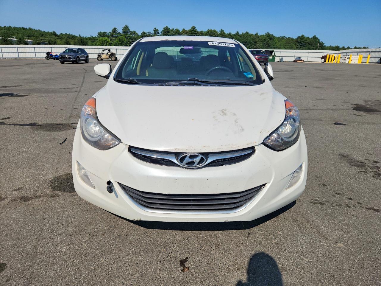 2012 Hyundai Elantra Gls Белый vin: 5NPDH4AE0CH113871