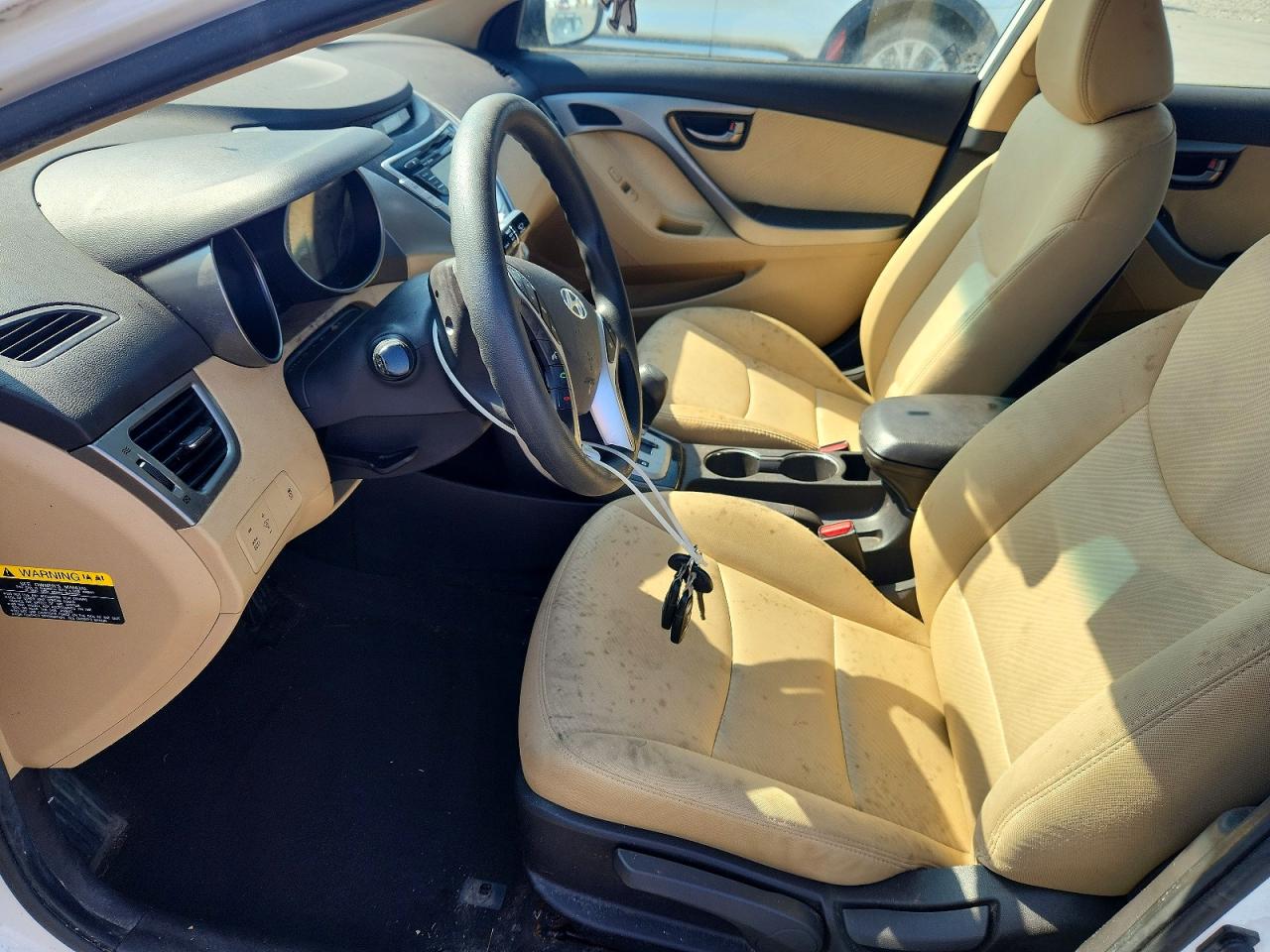 2012 Hyundai Elantra Gls Белый vin: 5NPDH4AE0CH113871