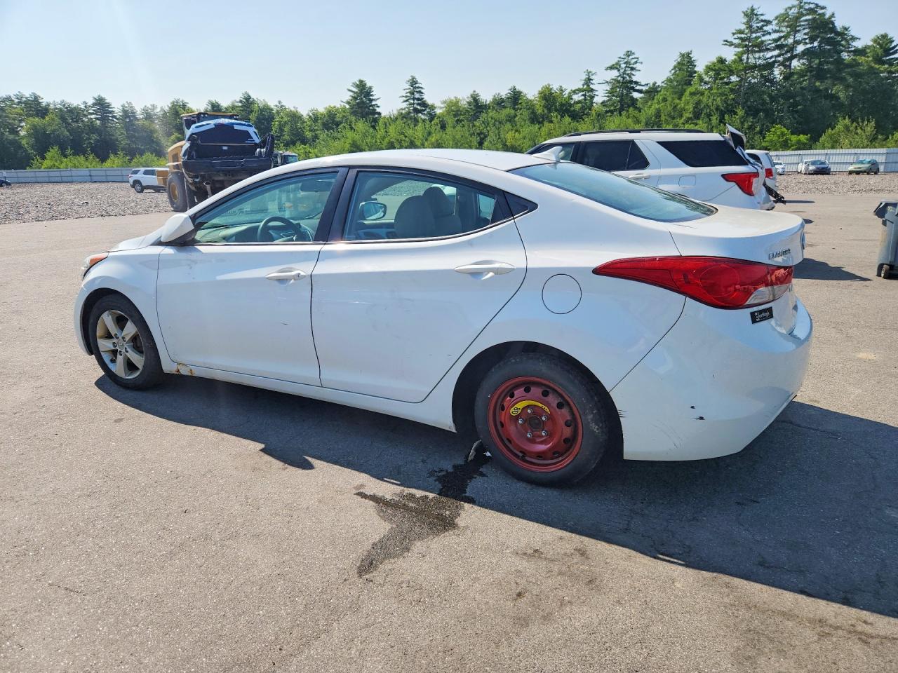 2012 Hyundai Elantra Gls Белый vin: 5NPDH4AE0CH113871