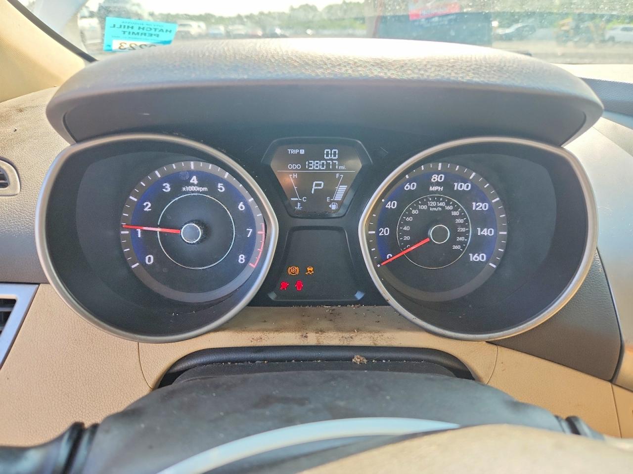 2012 Hyundai Elantra Gls Белый vin: 5NPDH4AE0CH113871