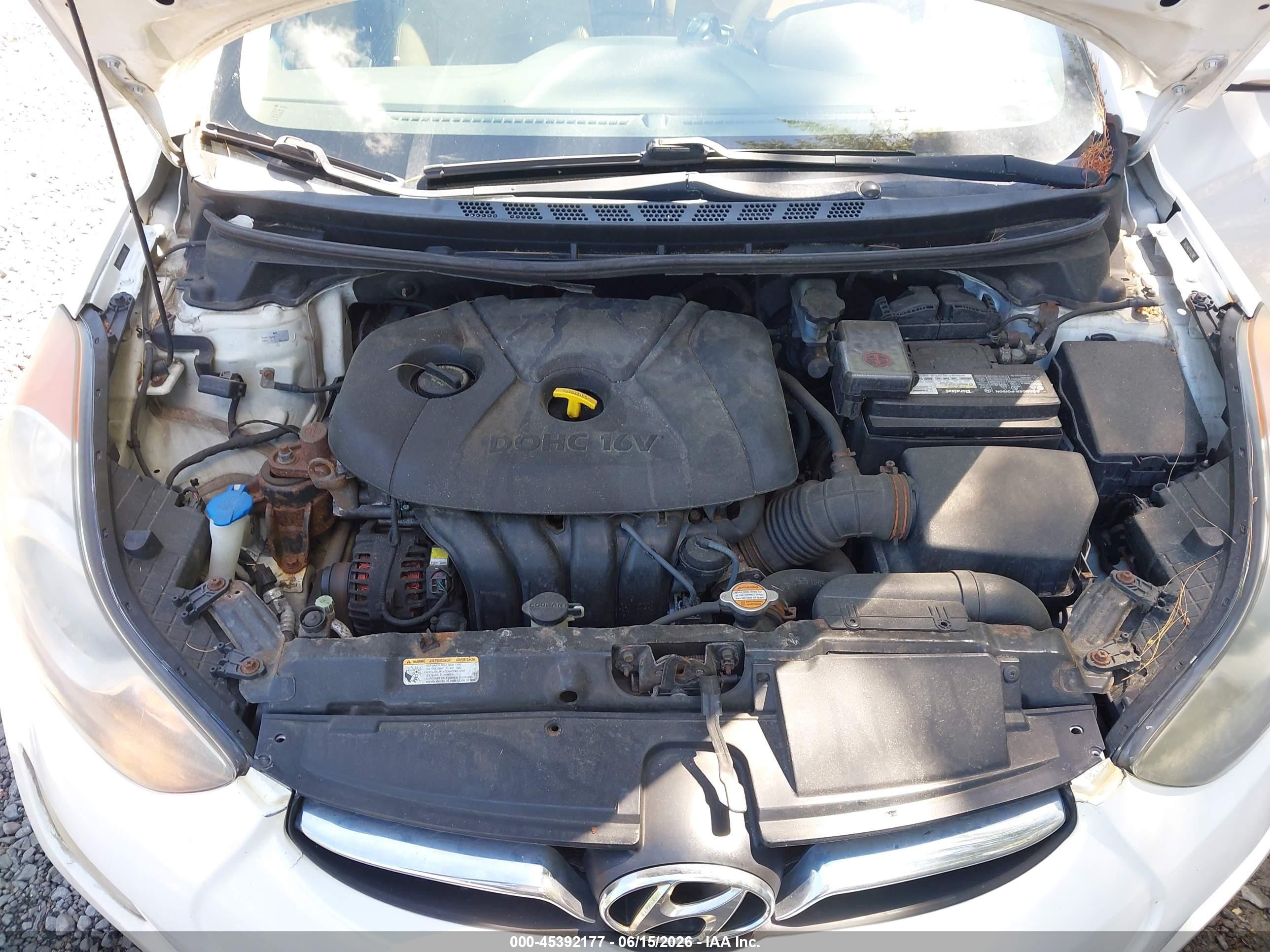 2012 Hyundai Elantra Limited White vin: 5NPDH4AE0CH121985