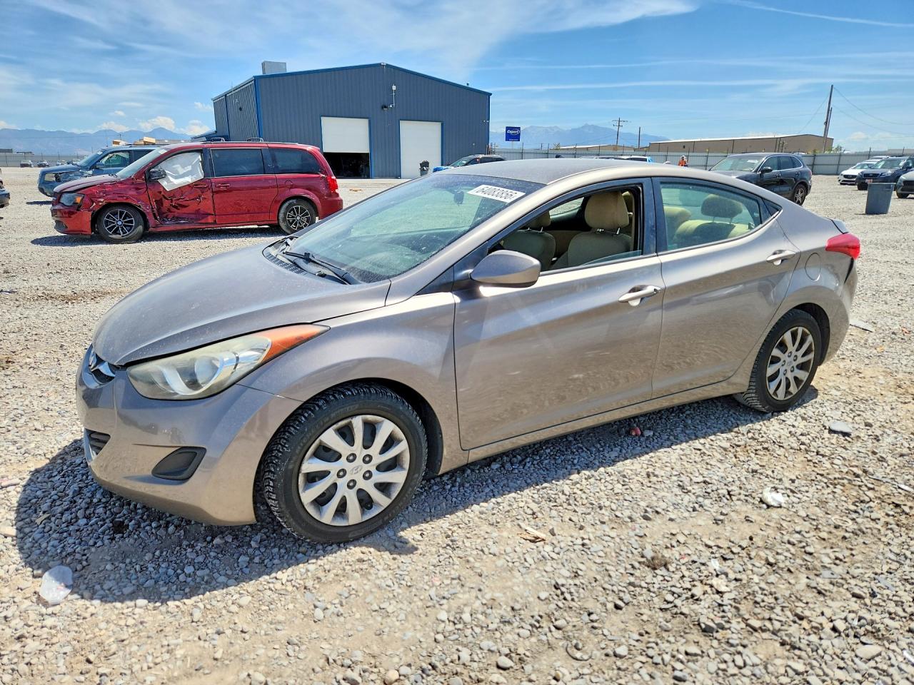 2012 Hyundai Elantra Gls Gray vin: 5NPDH4AE0CH123901