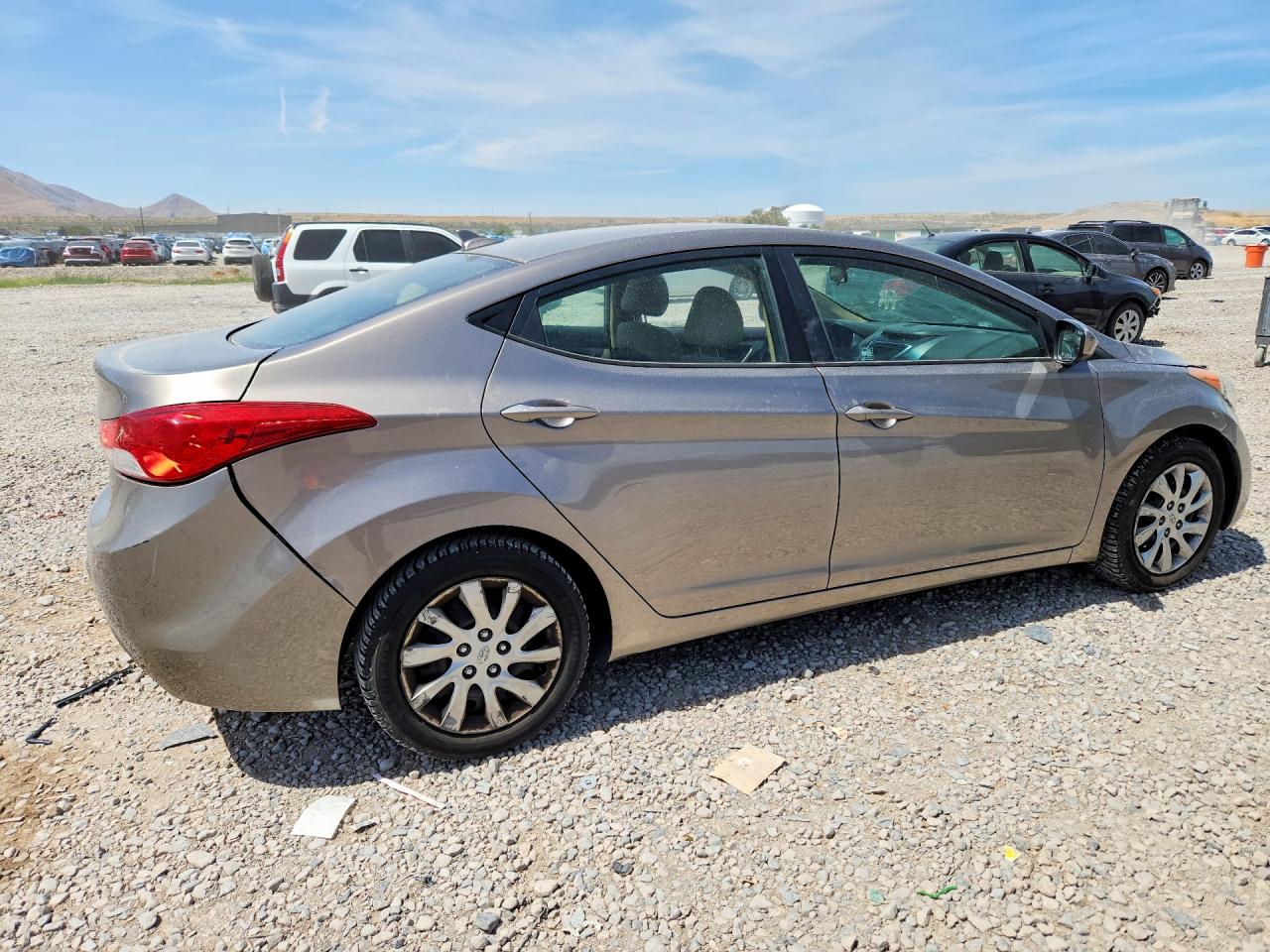 2012 Hyundai Elantra Gls Gray vin: 5NPDH4AE0CH123901