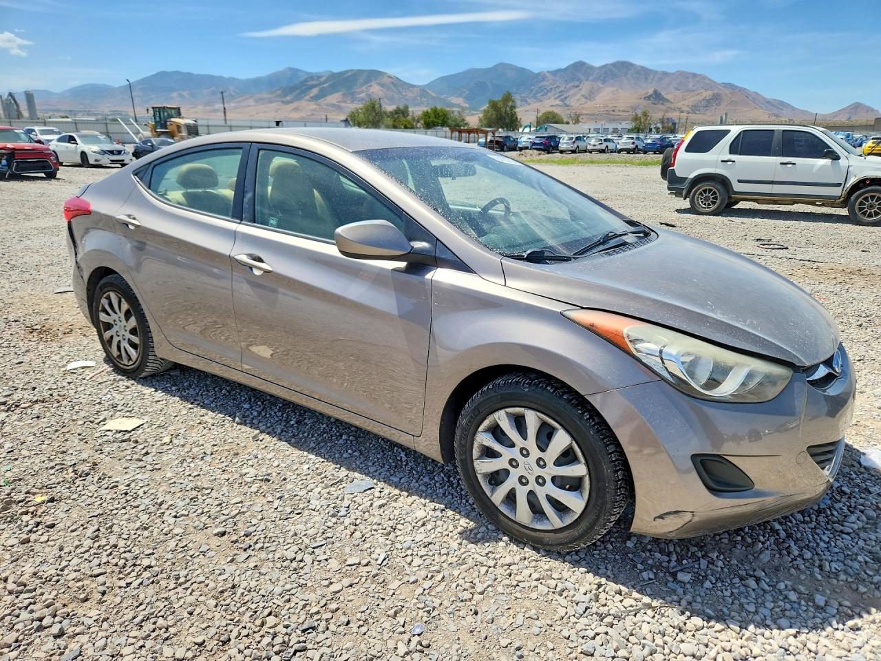 2012 Hyundai Elantra Gls Gray vin: 5NPDH4AE0CH123901
