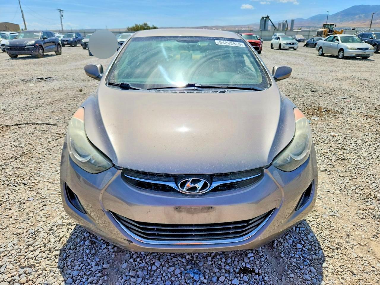 2012 Hyundai Elantra Gls Gray vin: 5NPDH4AE0CH123901