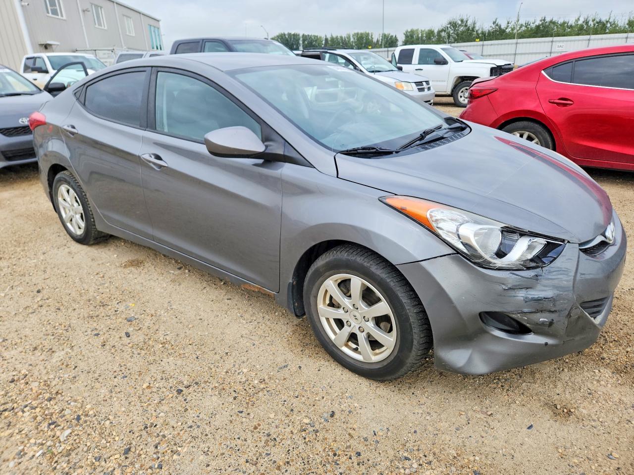 2012 Hyundai Elantra Gls Gray vin: 5NPDH4AE0CH136034