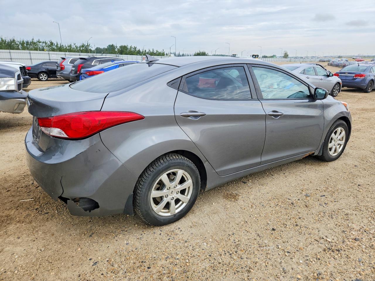 2012 Hyundai Elantra Gls Gray vin: 5NPDH4AE0CH136034
