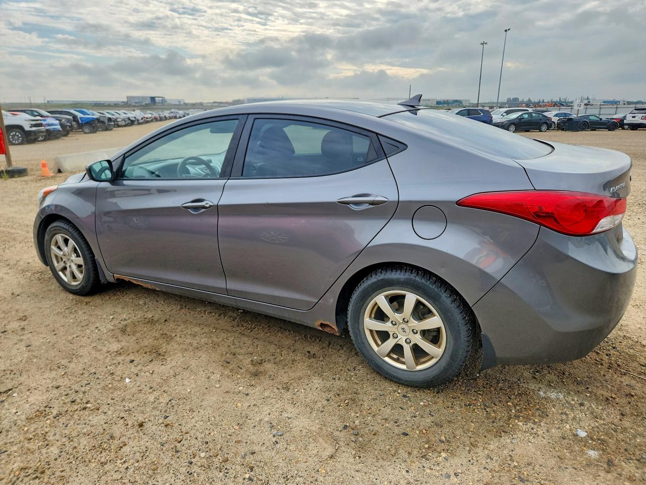 2012 Hyundai Elantra Gls Gray vin: 5NPDH4AE0CH136034