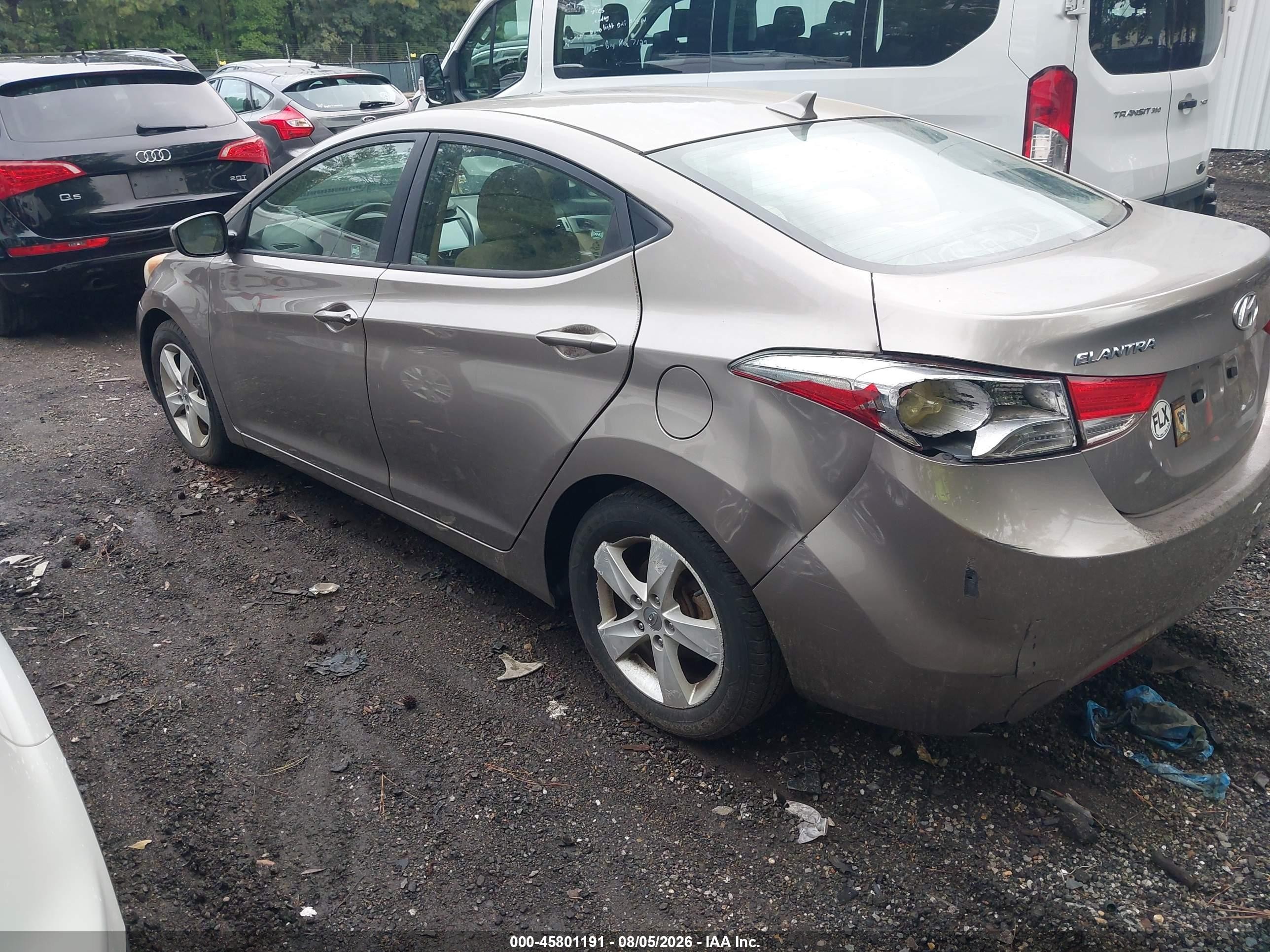 2012 Hyundai Elantra Gls Champagne vin: 5NPDH4AE0CH141234