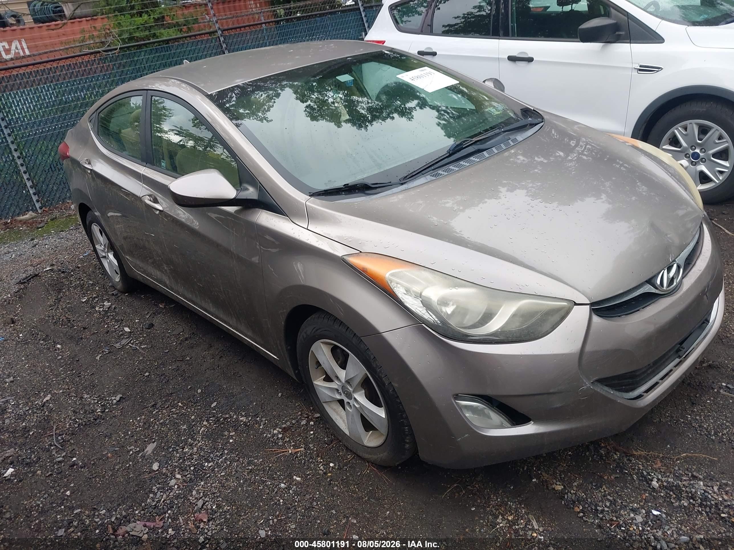 2012 Hyundai Elantra Gls Champagne vin: 5NPDH4AE0CH141234