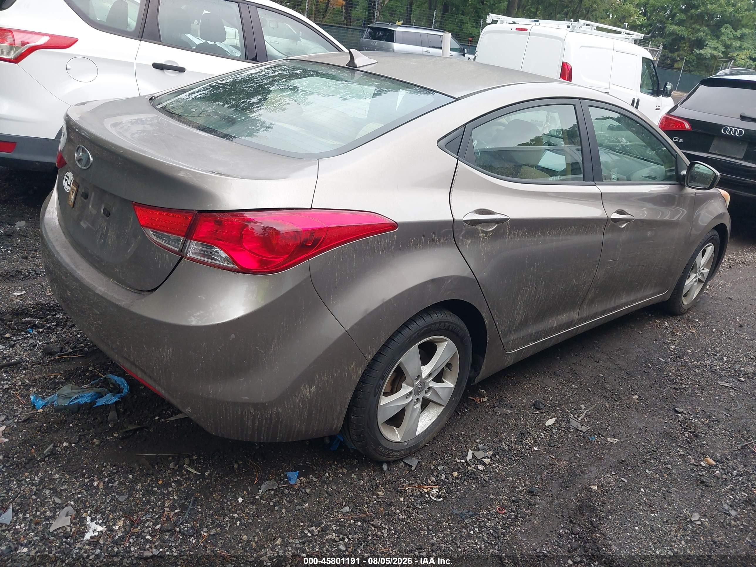 2012 Hyundai Elantra Gls Champagne vin: 5NPDH4AE0CH141234