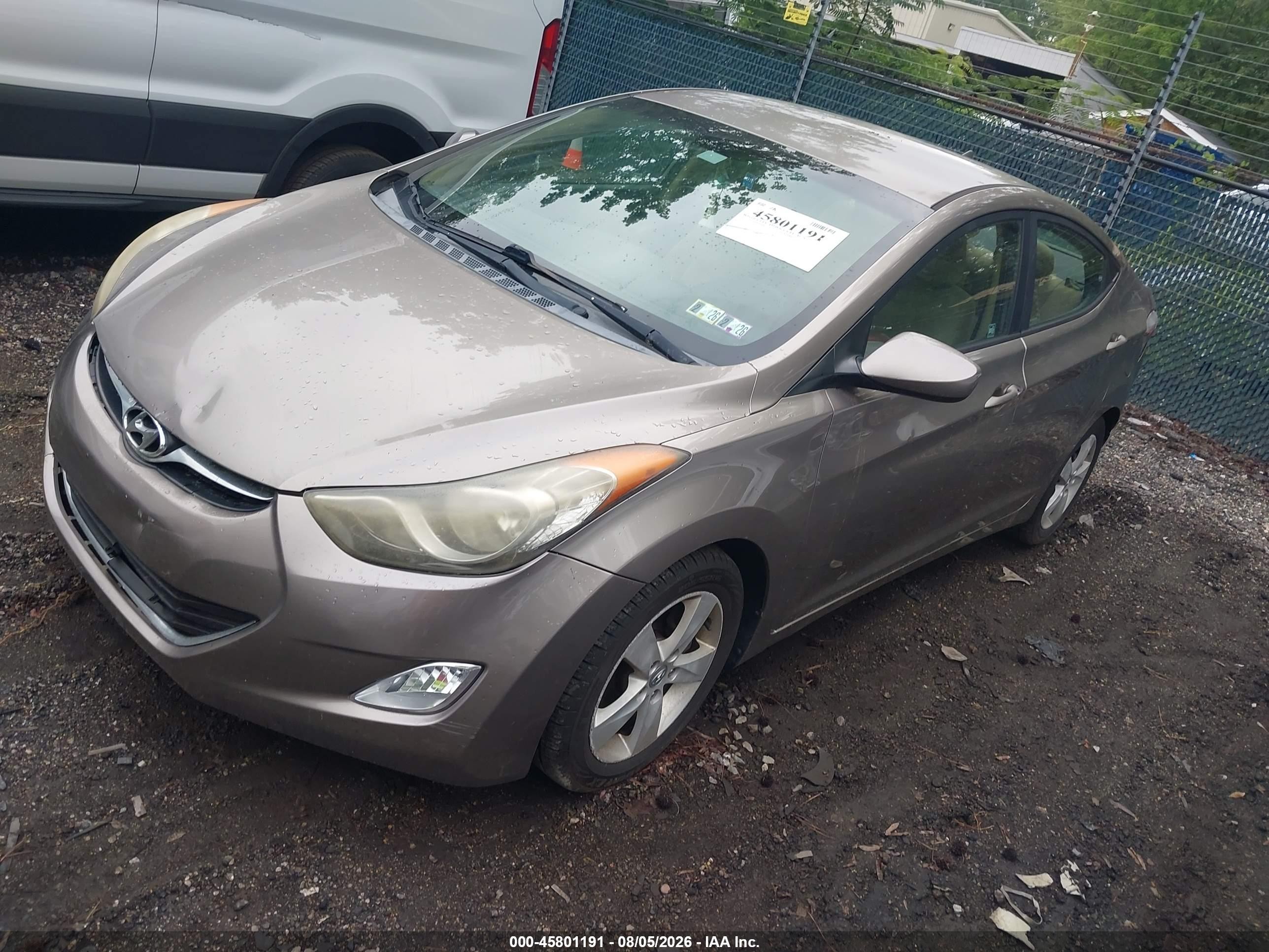 2012 Hyundai Elantra Gls Champagne vin: 5NPDH4AE0CH141234