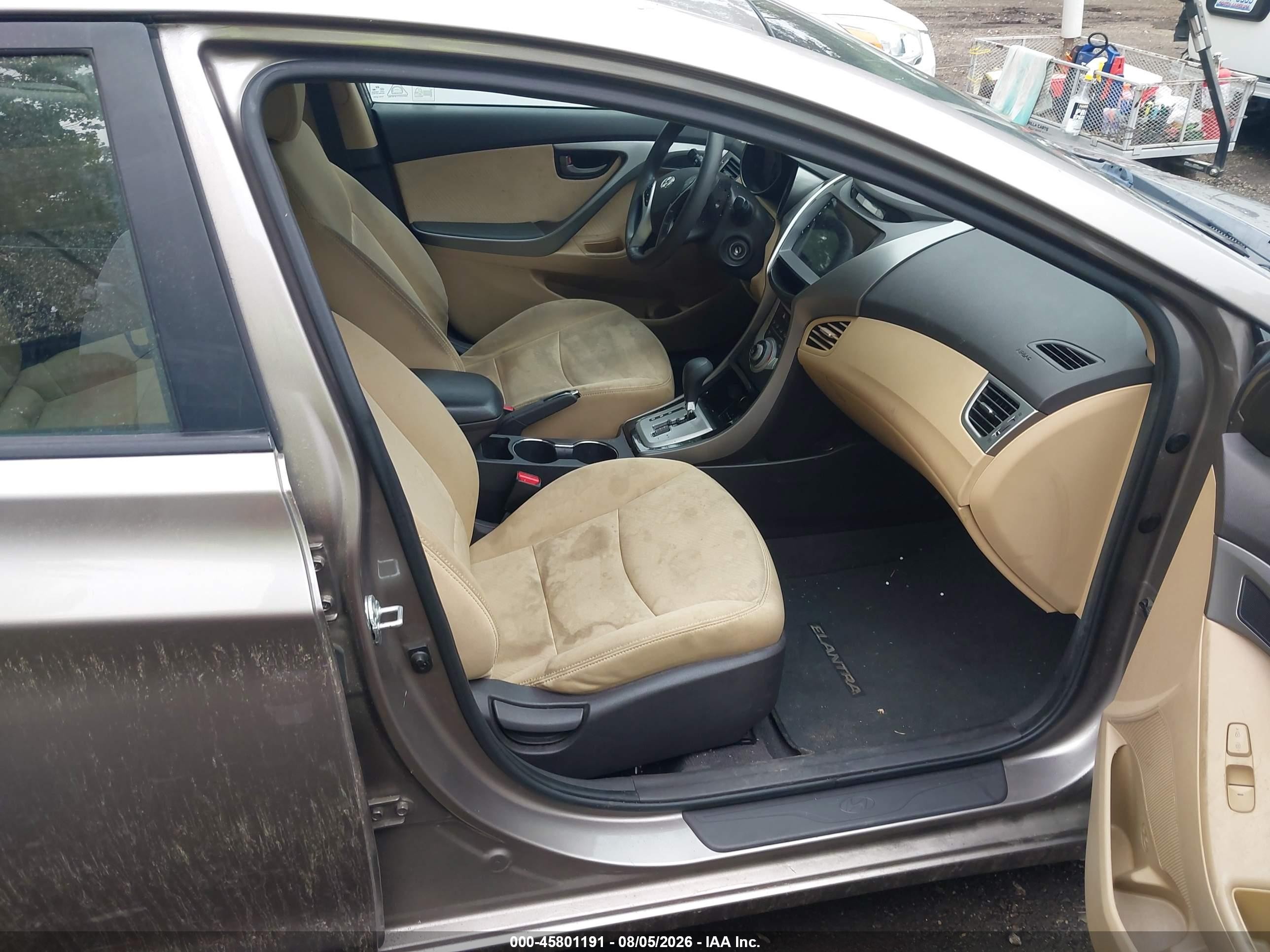 2012 Hyundai Elantra Gls Champagne vin: 5NPDH4AE0CH141234